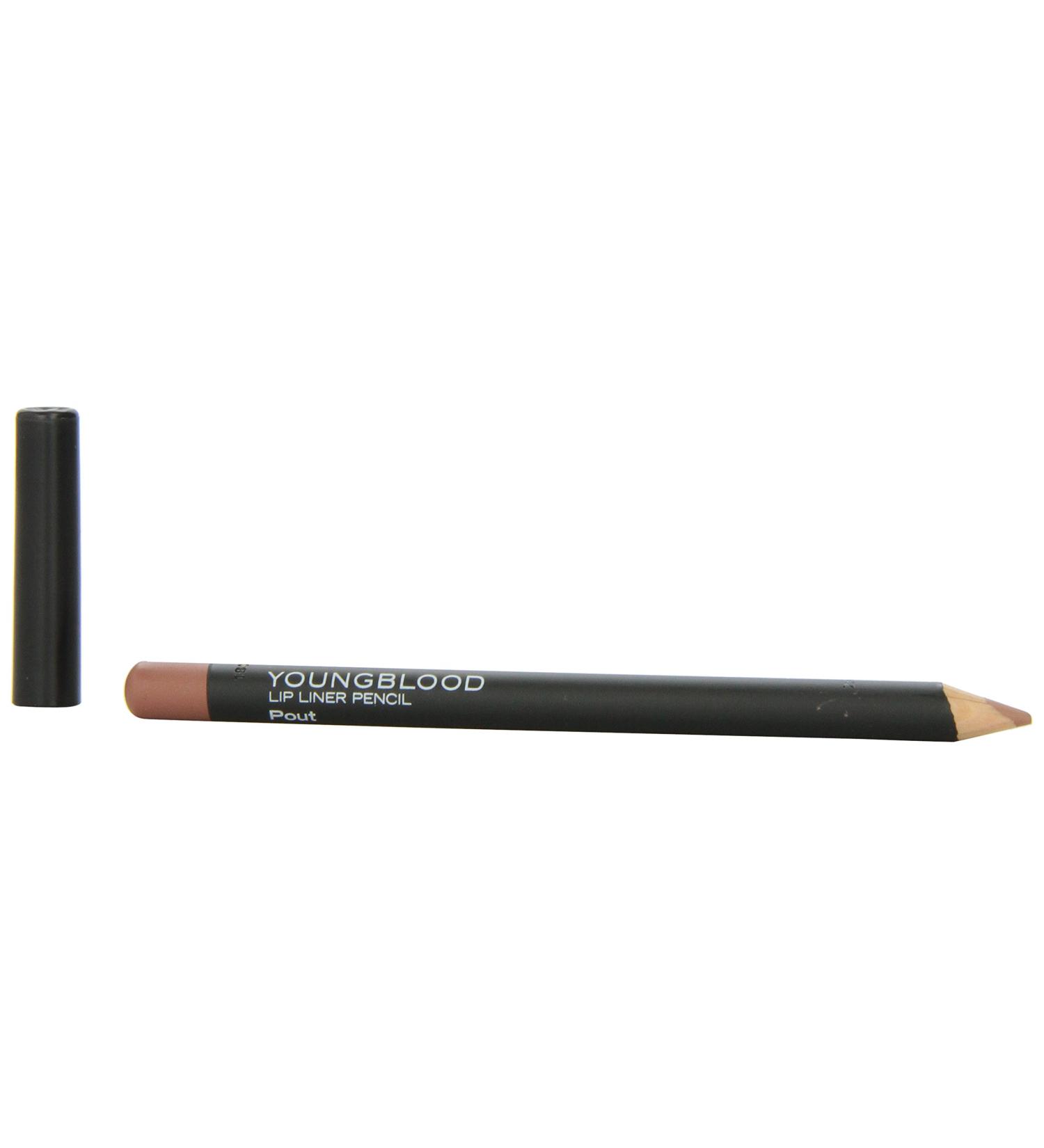 Youngblood Clean Luxury Cosmetics Lip Liner Pencil in Pout - Long Lasting Matte Formula | Cruelty-Free, Paraben-Free, Gluten-Free, Vegan | 0.04 Oz - Buy Online on SooperMarket.com