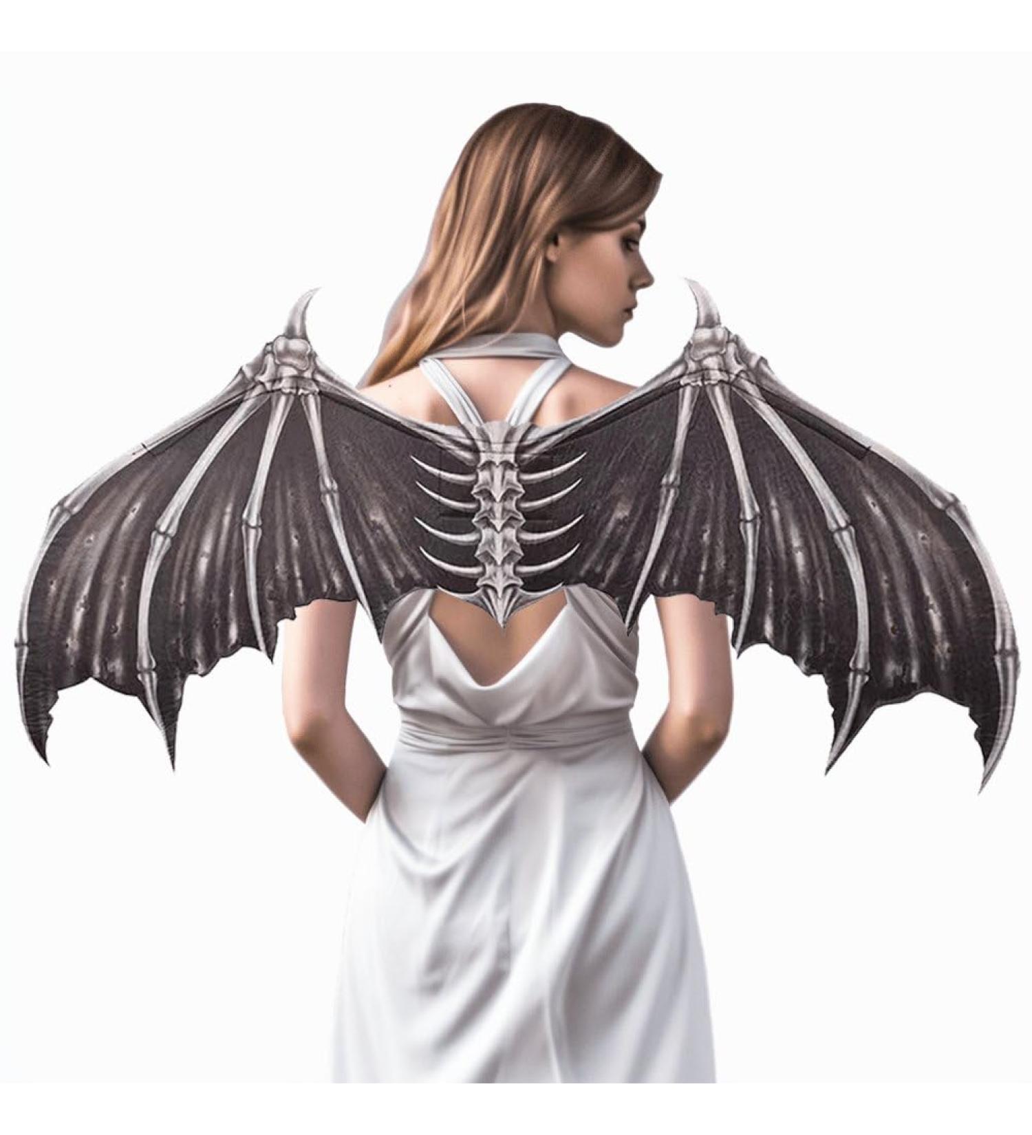 Cosplay Wings Angel Wings White Black Devil Skull Vampires Props Role Play Party Show Halloween Mardi Gras - Buy Online on SooperMarket.com