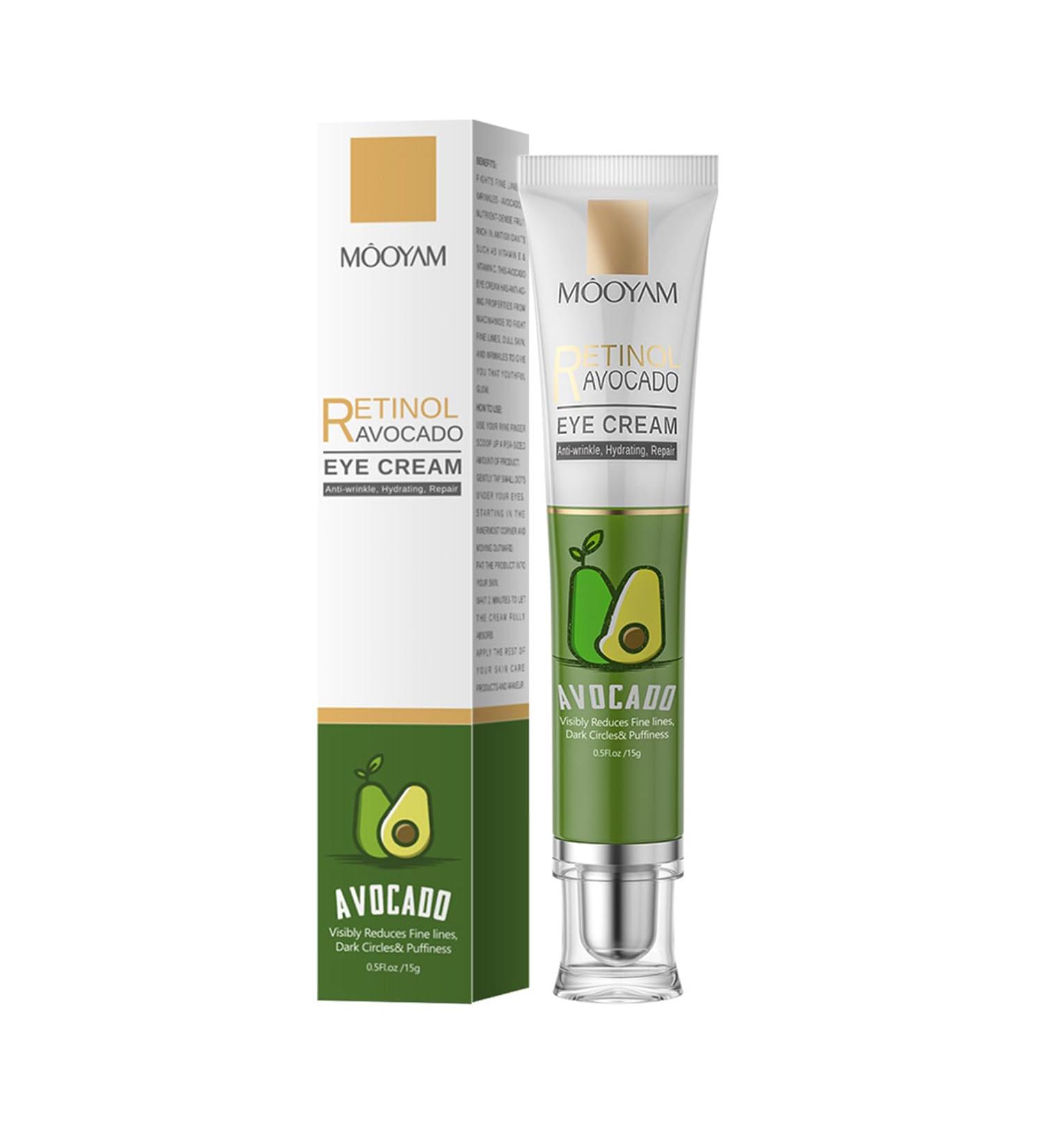 Avocado Retinol Eye Cream | Dark Circles Treatment & Anti-Aging Moisturizer | Firming Under Eye Cream for All Skin Types (15g - Buy Online on SooperMarket.com