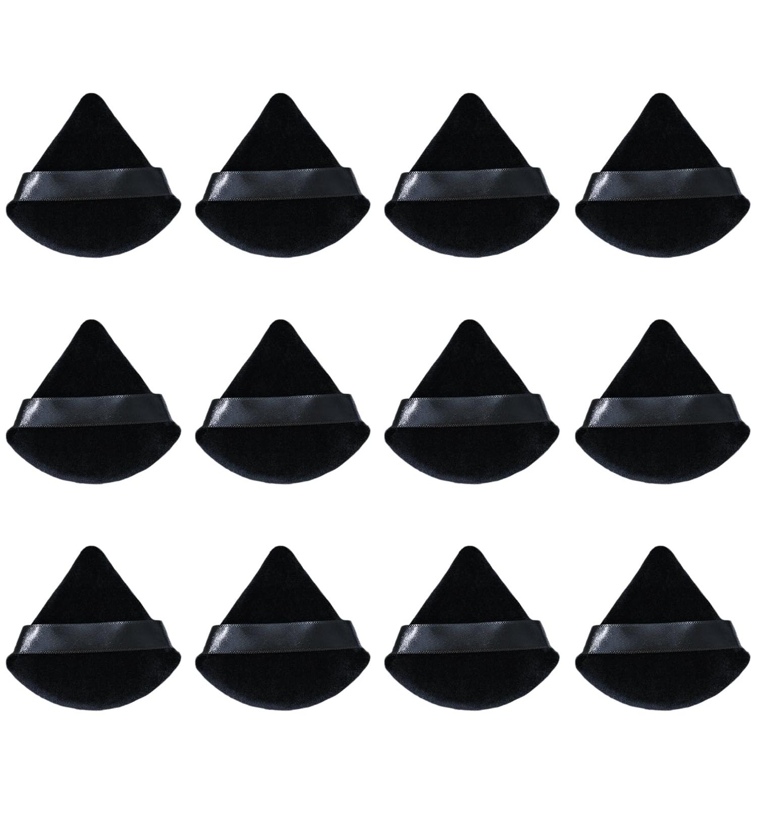 12-Piece Triangular Makeup Puff Set Mini Puff Makeup Sponge Setting Sponge Essential Tool for Setting Loose Powder - Buy Online on SooperMarket.com