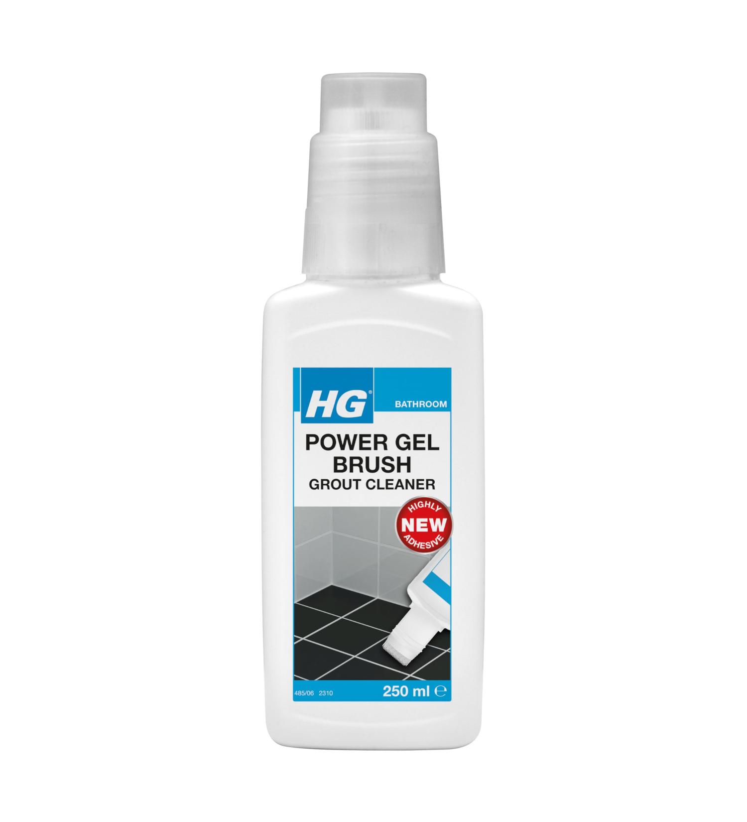 HG Power Gel Brush Grout Remover Grouting & Dirt Remover Color Restorer Bathroom Cleaner 250 ml - Buy Online on SooperMarket.com