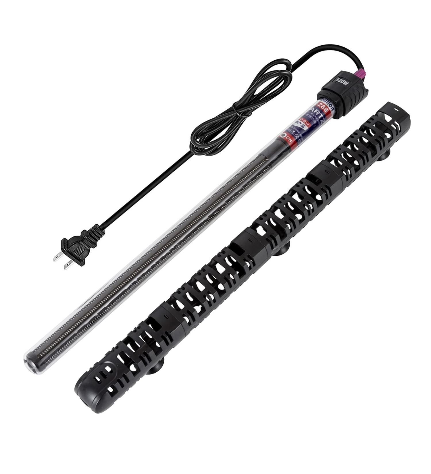300W 500W Aquarium Heater | Auto Thermostat Submersible | Durable Quartz Glass | 500 W Fish Tank Heater | 3 Suckers | Saltwater Freshwater 50-90 Gallon - Buy Online on SooperMarket.com