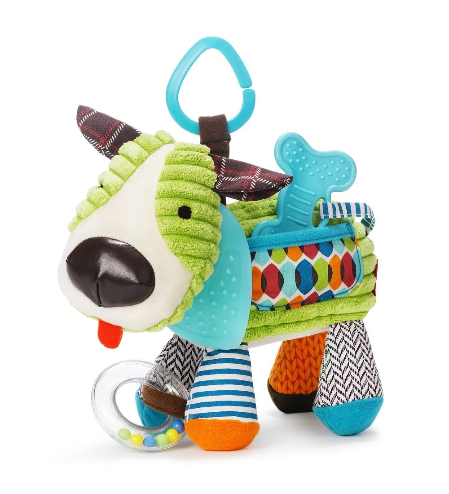 Skip Hop Bandana Buddies Puppy Baby Activity Teething Toy - Multi-Sensory Rattle & Textures - Buy Online on SooperMarket.com