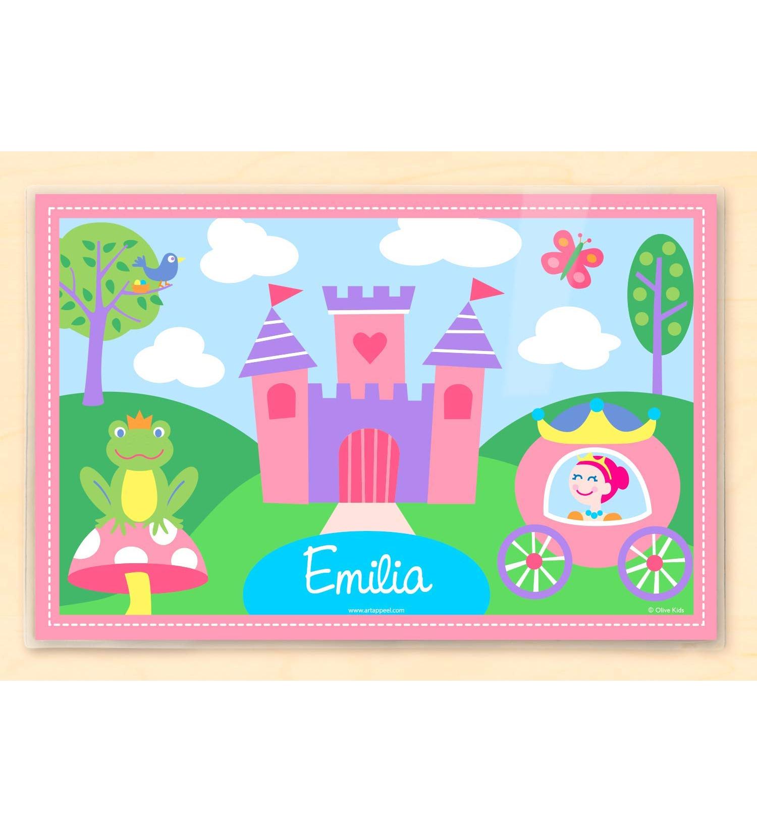 Custom Princess Placemat for Girls | Personalized Kids Table Mat - Buy Online on SooperMarket.com
