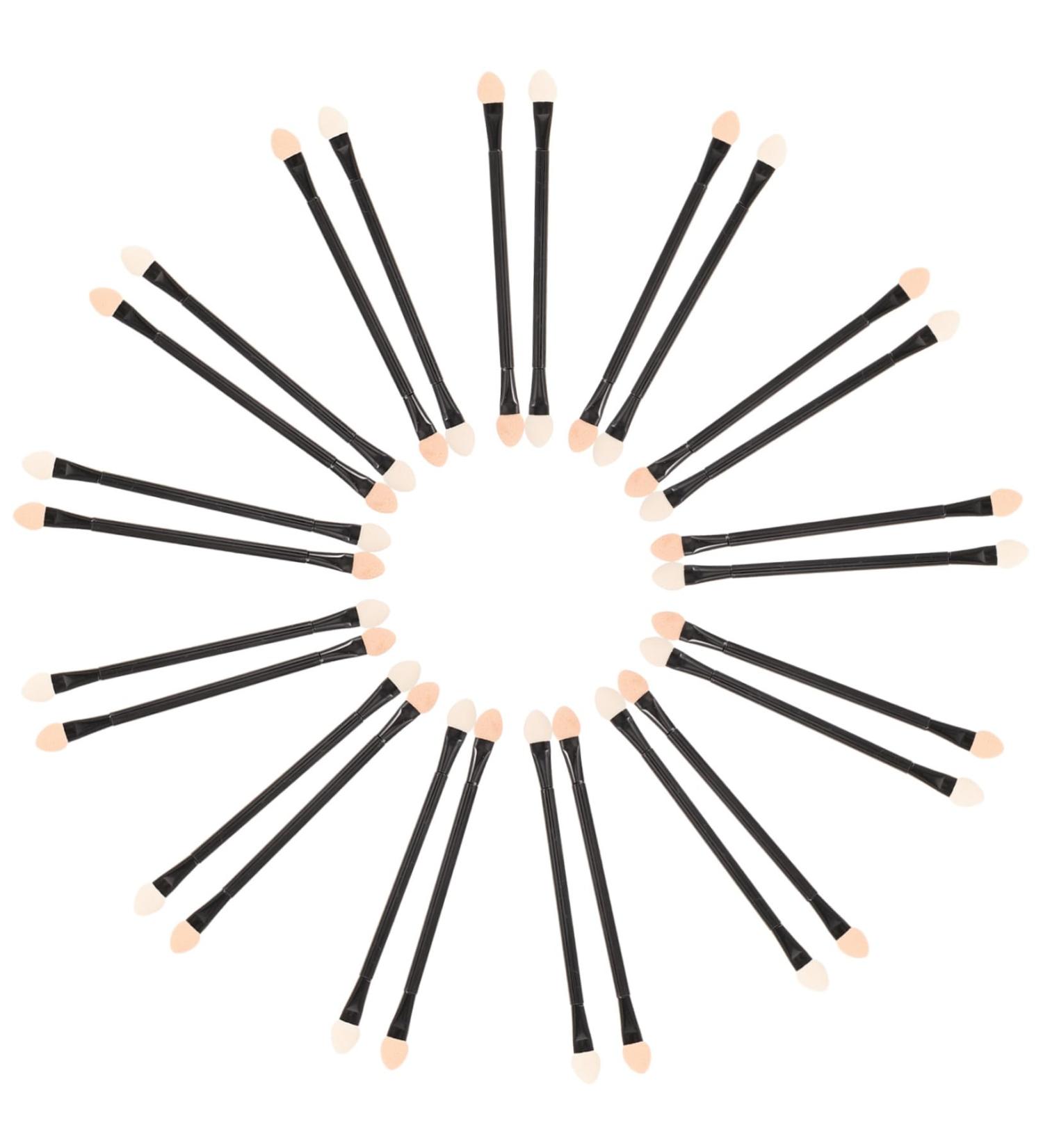 Mikinona 30pcs Disposable Eye Shadow Stick Double Ended Makeup Brush Eyeshadow Makeup Eye Shade Tool Plastic - Buy Online on SooperMarket.com