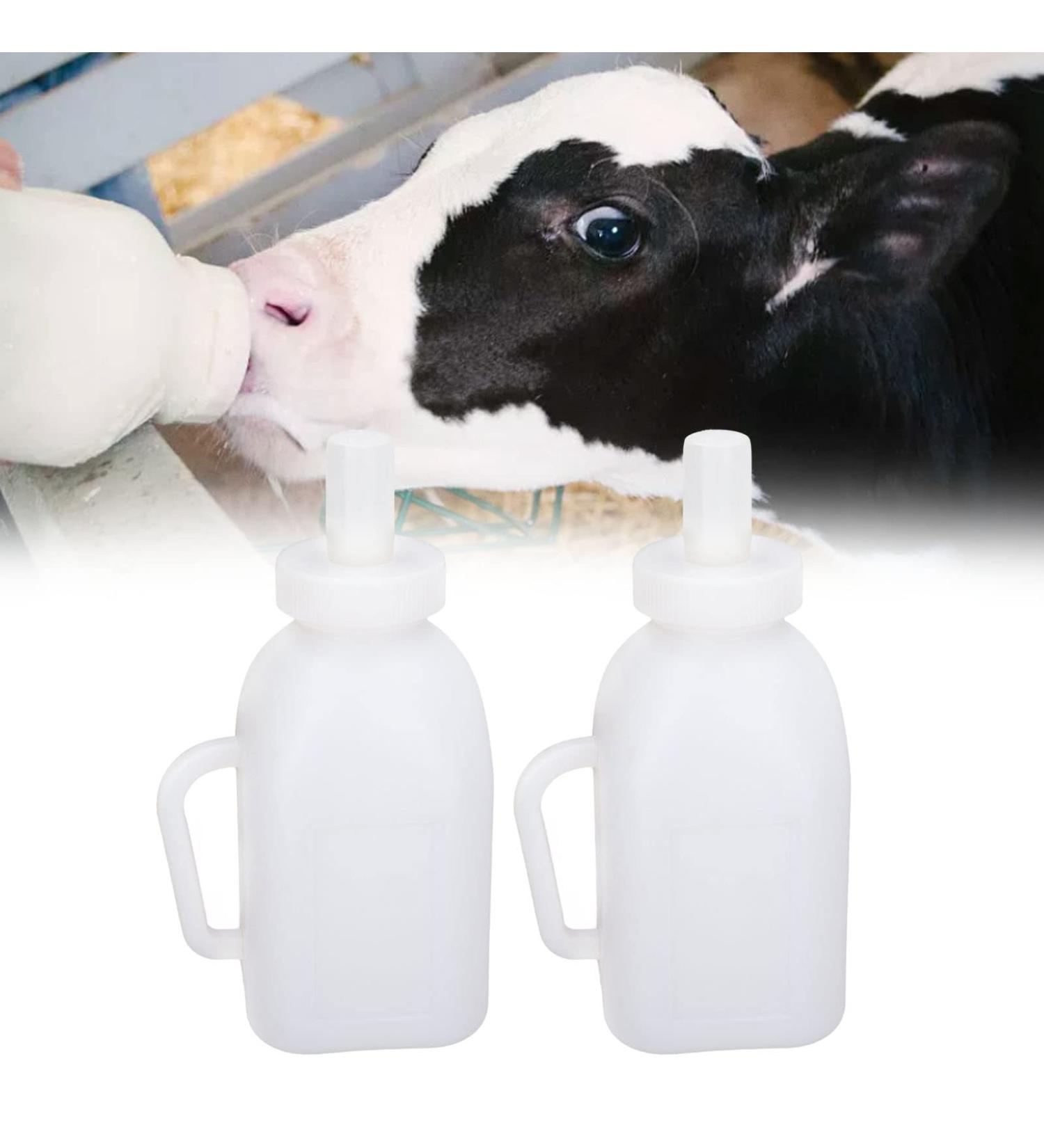 Yuehua 1L Calf Bottle - Suction Bottle for Calves Sheep & Lambs | Removable Pacifier | Ideal for Farm & Ranch - Buy Online on SooperMarket.com