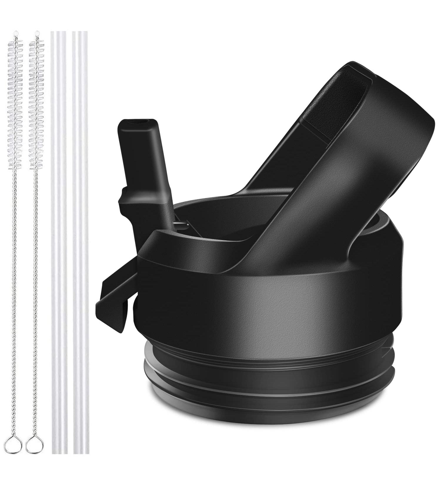 AIPENQ Straw Cap for YETI and RTIC Bottles - Black | Includes 2 Straws and 2 Brushes - Buy Online on SooperMarket.com