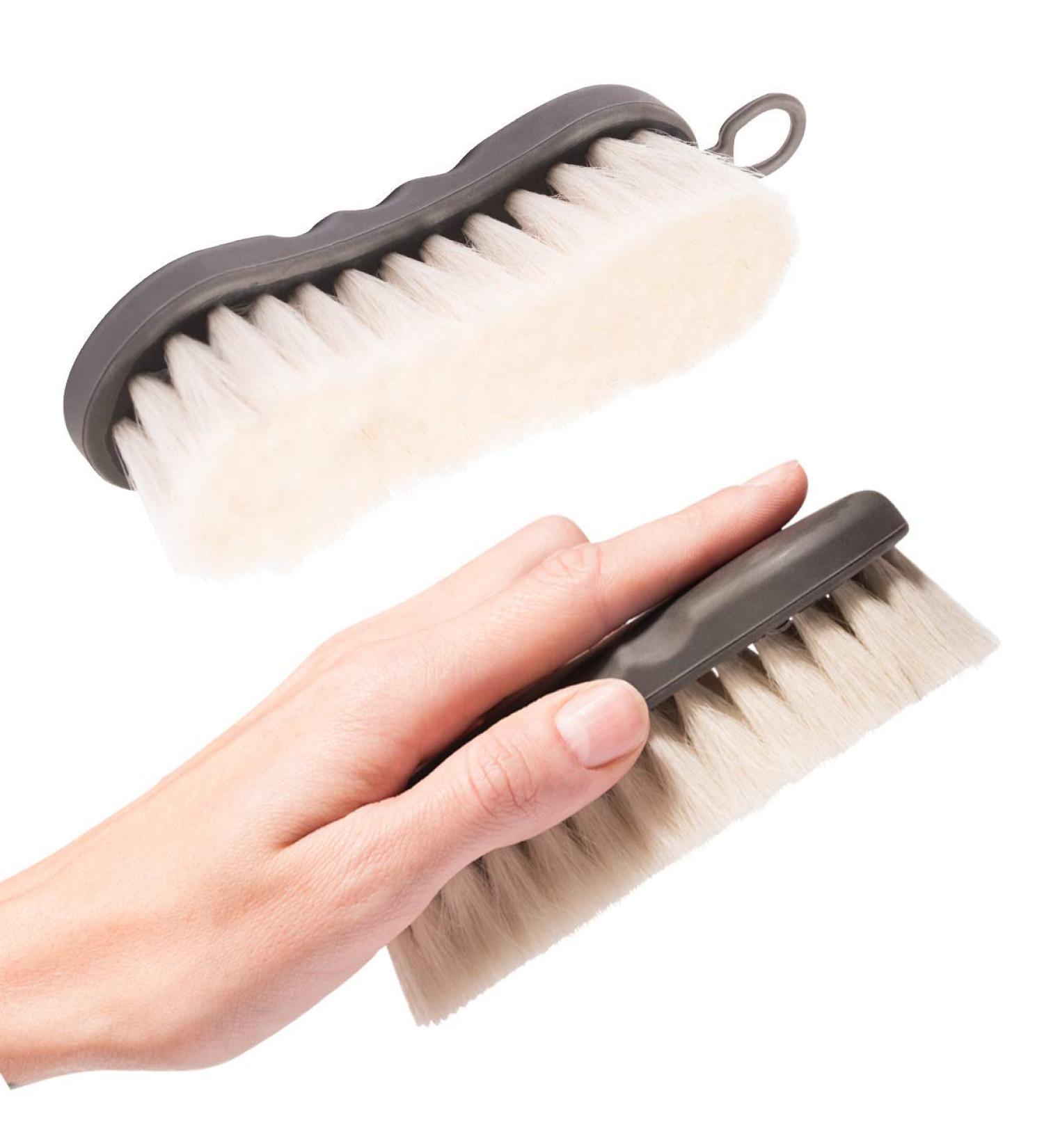 Animalon Goat Hair Brush - Soft Gloss & Dust Brush for Horses | Essential Horse Accessories for Grooming & Cleaning - Buy Online on SooperMarket.com