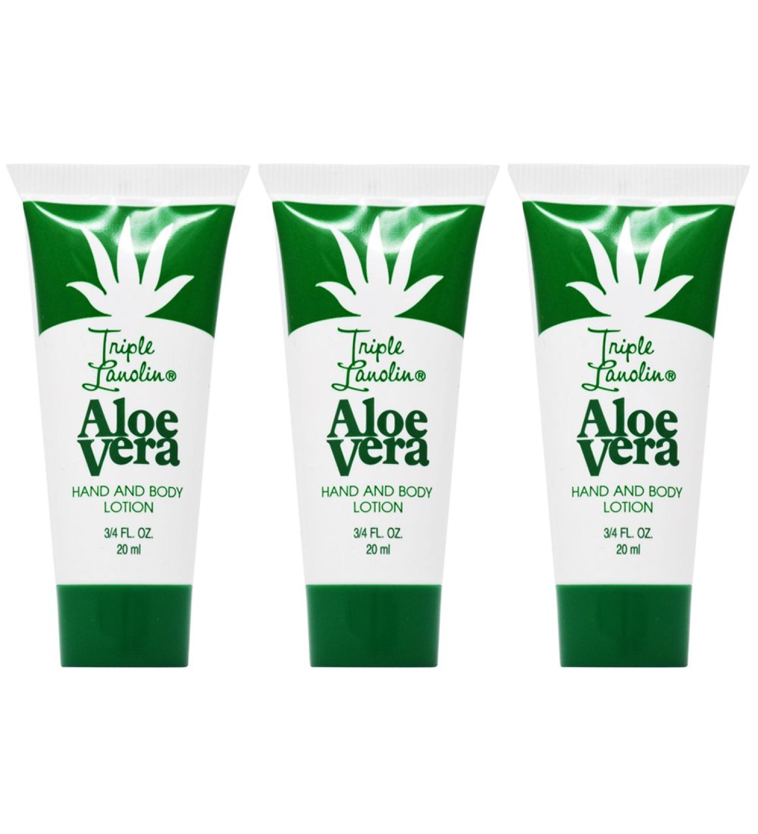 Triple Lanolin Aloe Vera Lotion 0.75oz (Pack of 3) 0.75 Ounce (Pack of 3)
