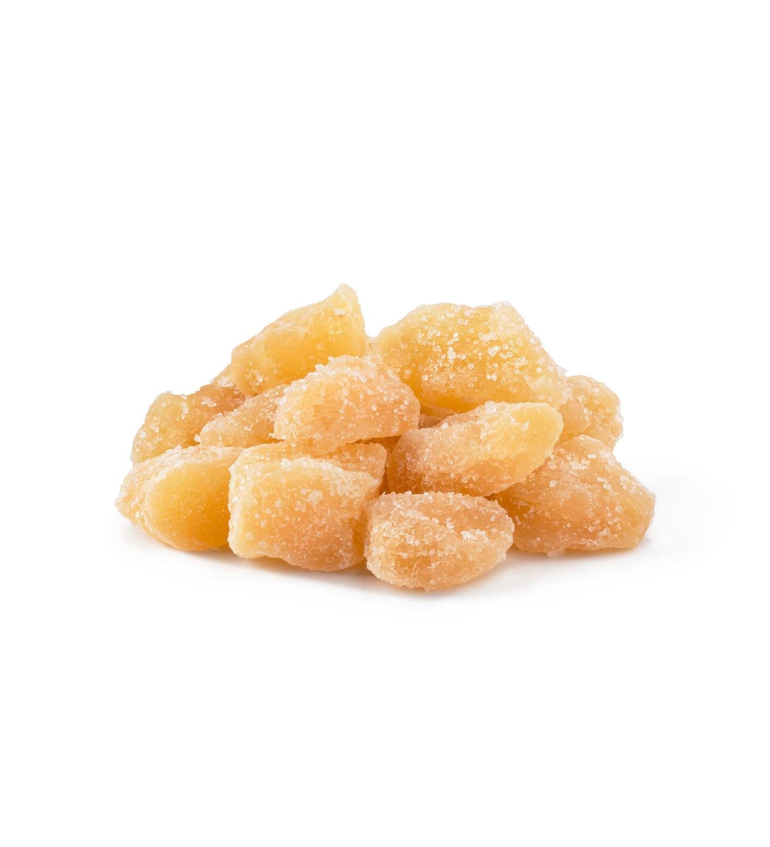 NUTS U.S. Unsulphured Crystallized Ginger Chunks - 3 LBS Resealable Bag, Fresh & Delicious Dried Gingers, No Artificial Colors - Buy Online on SooperMarket.com