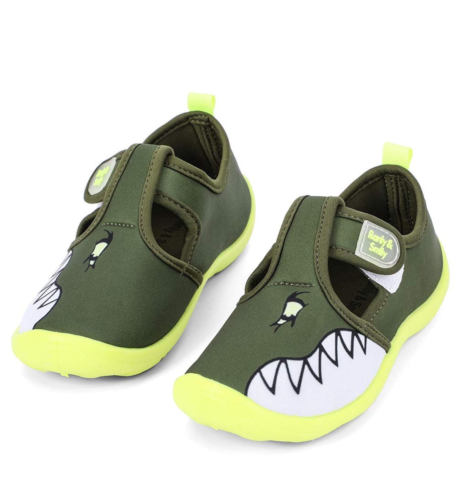 Nerteo Boys Girls Cute Aquatic Water Shoes | Olive/Shark | Size 10 Toddler - Buy Online on SooperMarket.com