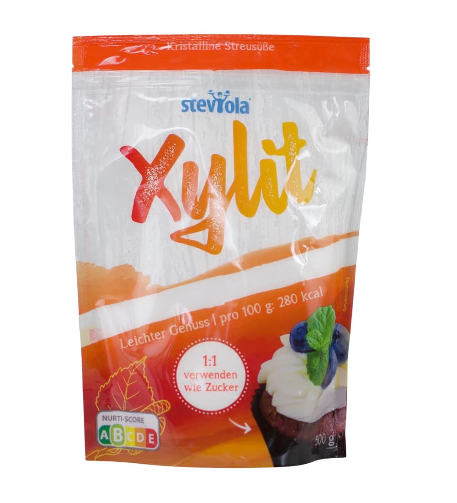 Steviola Xylitol - Birch Sugar 500g | Vegan Lactose-Free Sweetener for Food & Drinks | Sugar-Free Sweetness - Buy Online on SooperMarket.com