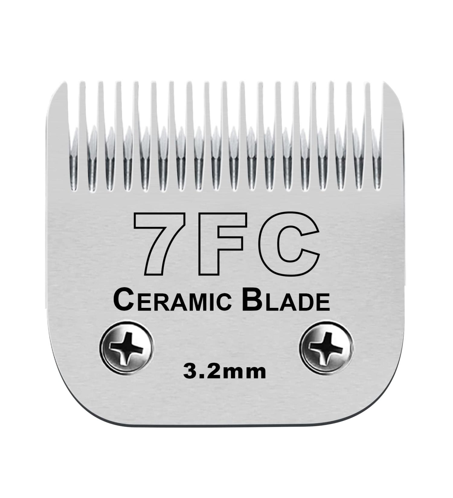 BESTBOMG Pet Clipper Blades Shaving Head Compatible with Oster Animal Clipper Detachable Stainless Steel Ceramic Blade Compatible with Wahl Clipper Compatible with Andis Dog Clipper (3.2mm 7FC) E 7FC 1PACK - Buy Online on SooperMarket.com