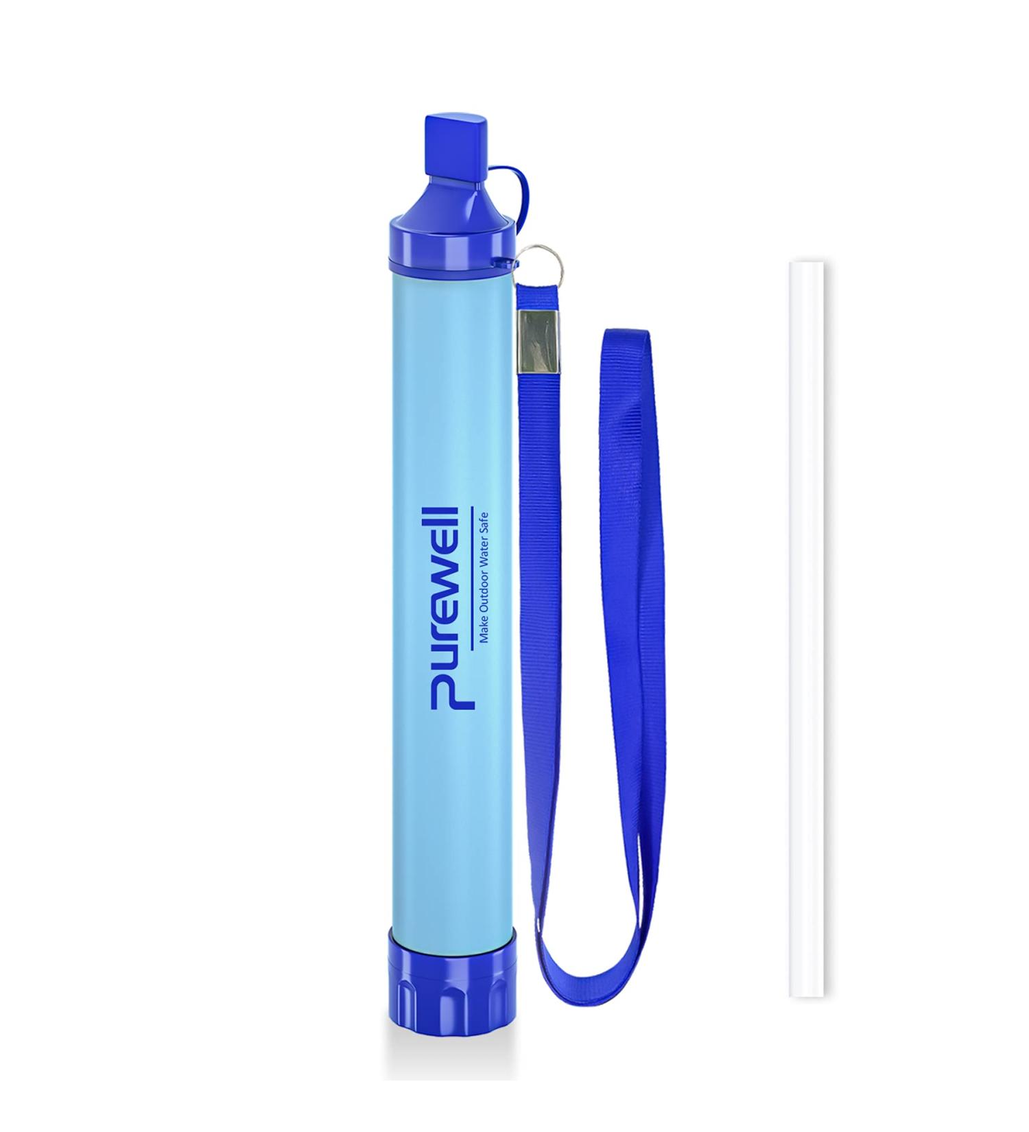 Purewell Outdoor Water Filter - Personal Filtration Straw for Camping & Hiking - Buy Online on SooperMarket.com