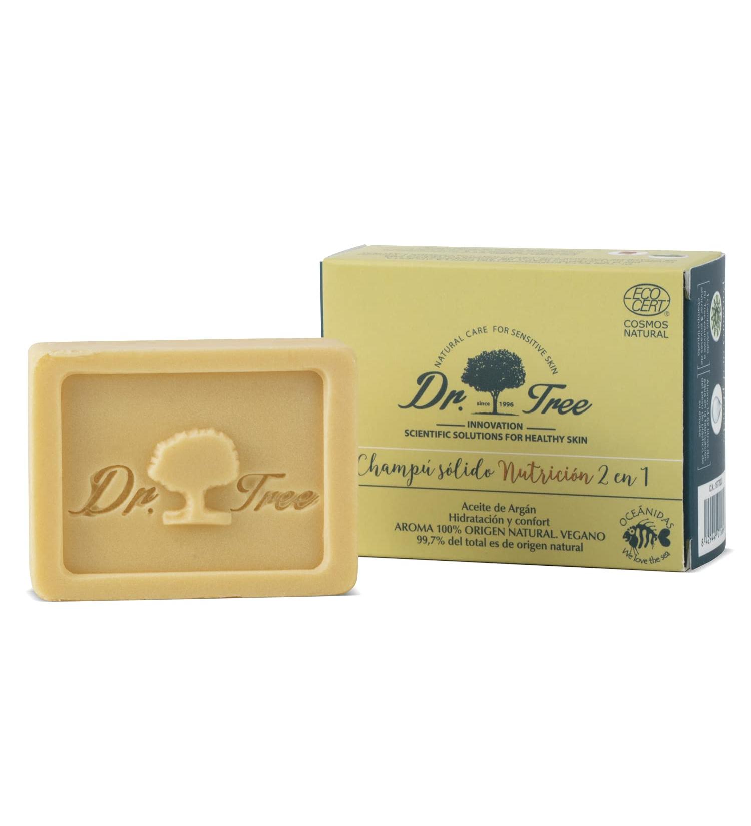 Dr.Tree 2 in 1 Nourishing Shampoo & Organic Rinse for Damaged Hair | 99% Natural Ingredients | EcoCert Certified | 75g - Buy Online on SooperMarket.com