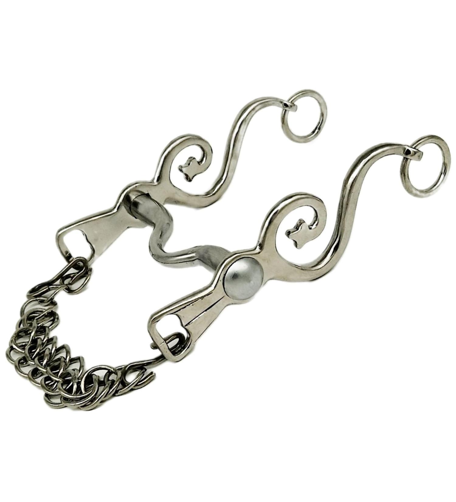 Shop Kandare Spanish Baroque Portuguese Show Bridles - Gold & Silver Colors with Chin Chain | Sizes 12.5 to 16.5 - Buy Online on SooperMarket.com