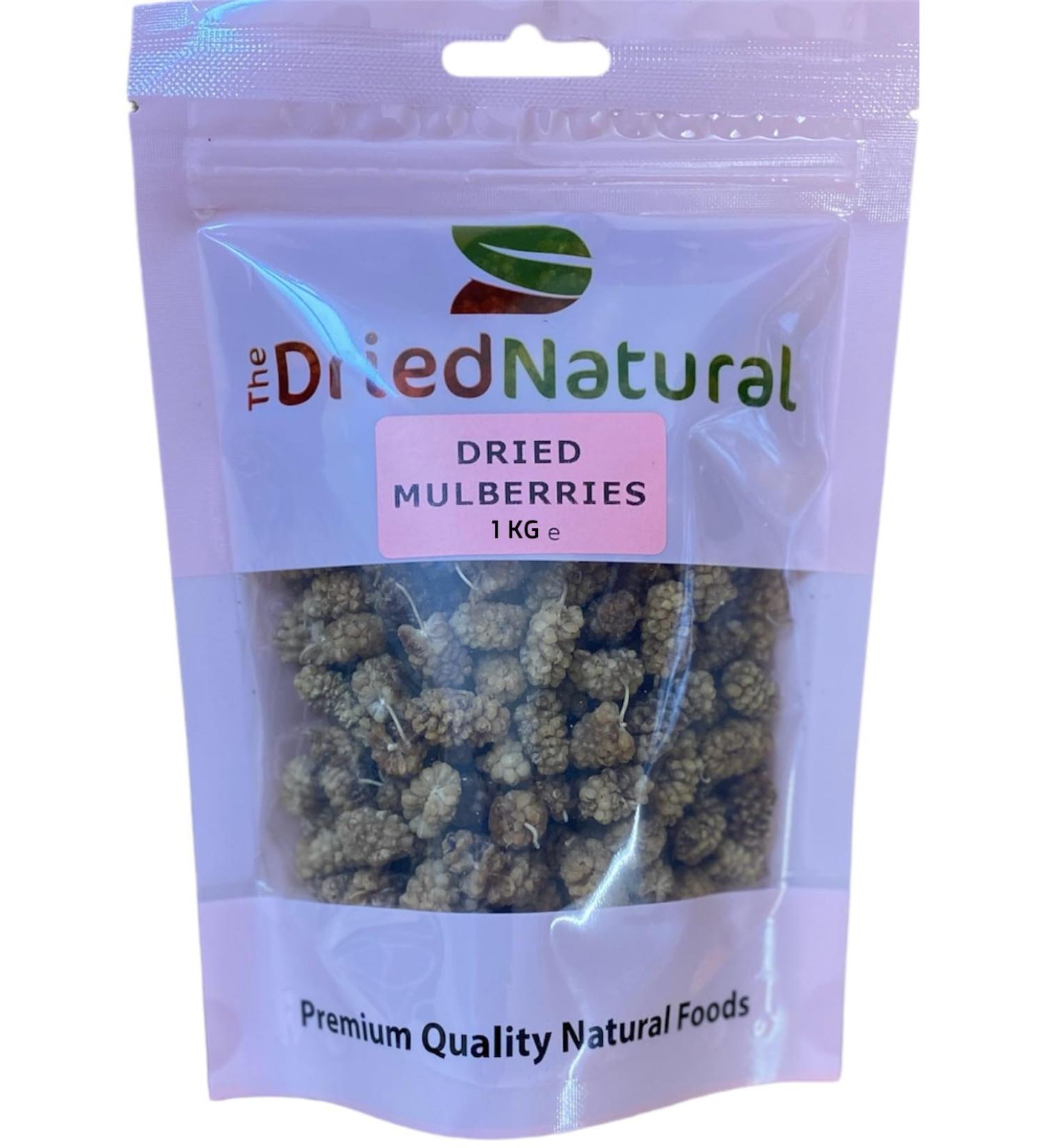 Dried White Mulberries 1 KG% 100Natural Food Premium Quality -The Dried Natural - Buy Online on SooperMarket.com