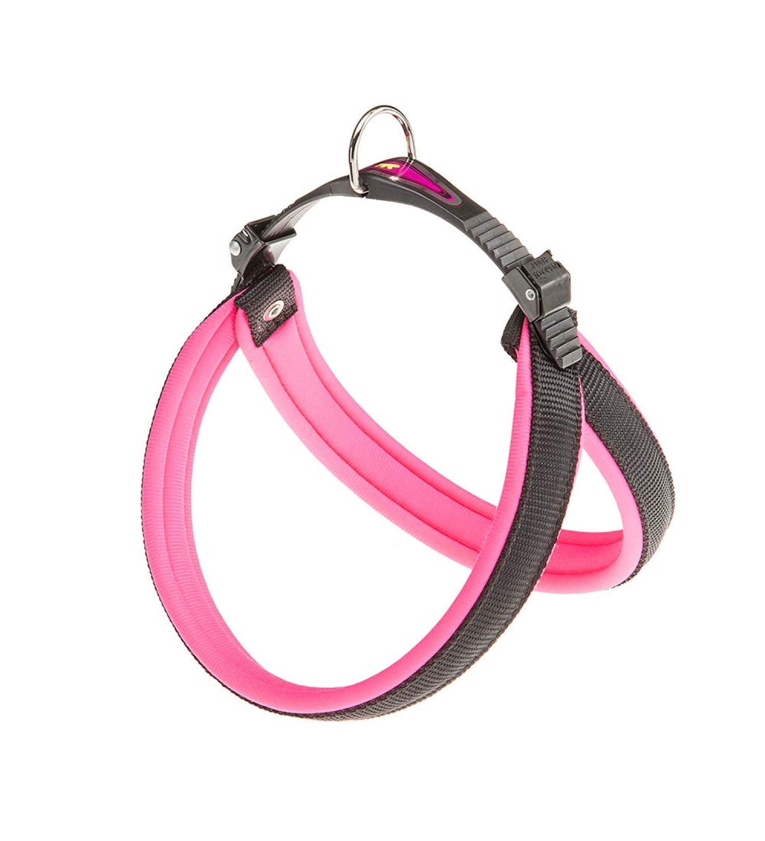 Buy Ferplast Agila Fluo 3 Ergonomic Dog Harness - Perfect Fit Soft Upholstery 37-57 cm Pink | International Shipping Available - Buy Online on SooperMarket.com
