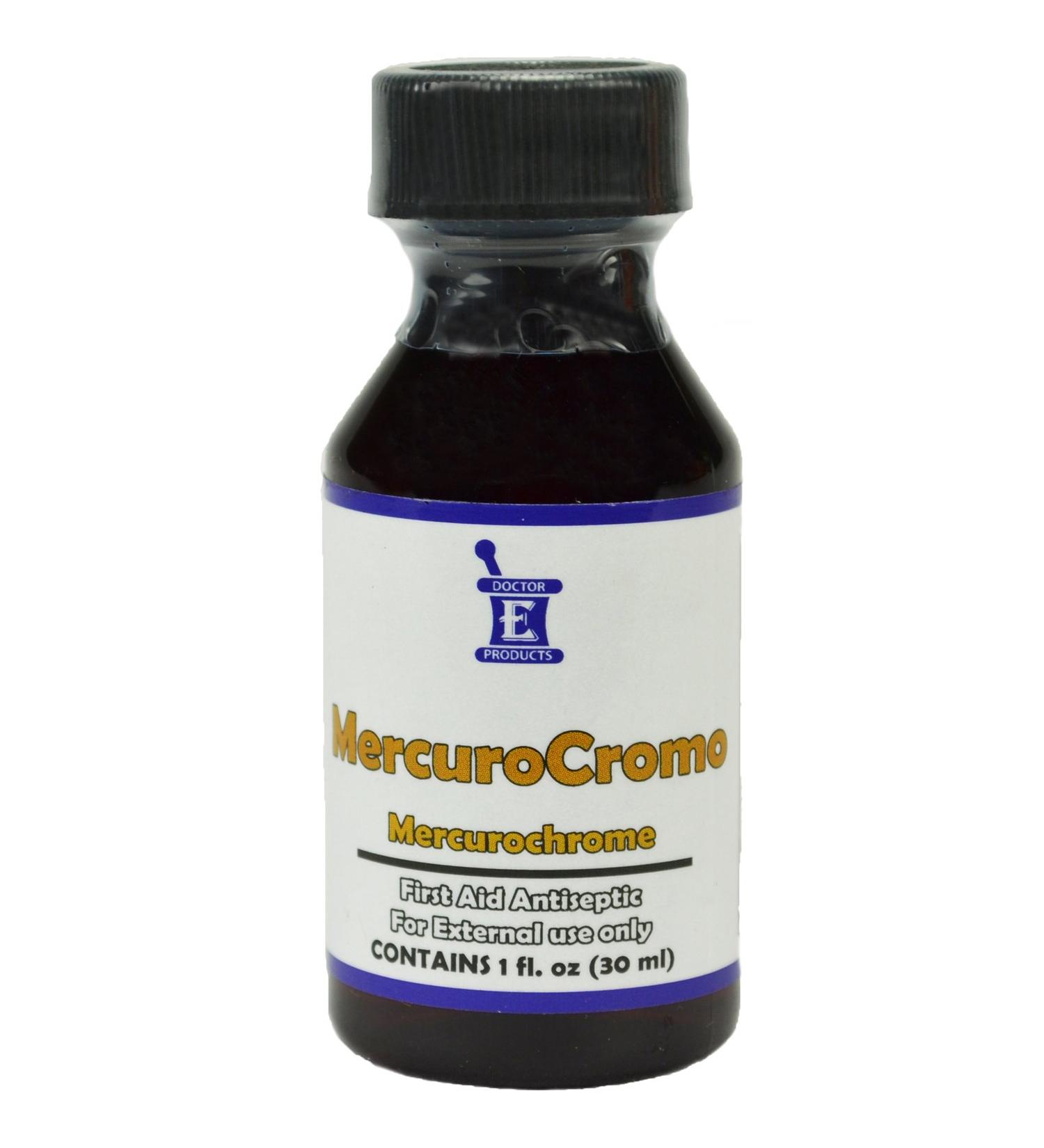 Mercurochrome Antiseptic 1oz - Effective Mercuro Cromo for Wound Care - Buy Online on SooperMarket.com