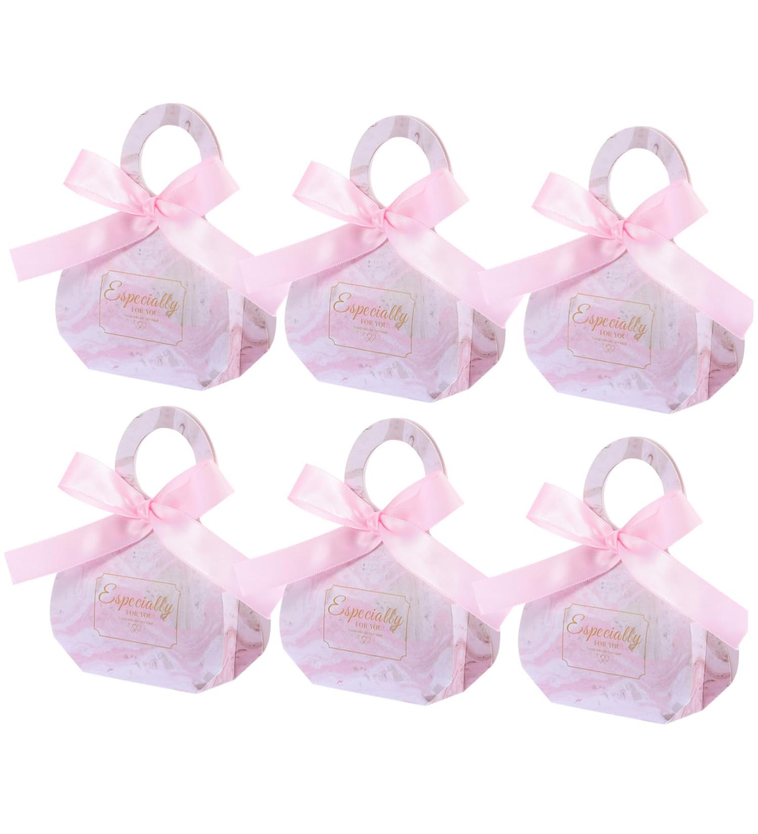 HOMSFOU 50 Sets Candy Box Wedding Party Favor Boxes Chritmas Candy Wedding Boxes Hawaiian Paper Favor Boxes Birthday Candy Bags Chrismas Candy Paper and Ribbon Chocolate Box Baby Gift Box 1 count (Pack of 1) Pink - Buy Online on SooperMarket.com