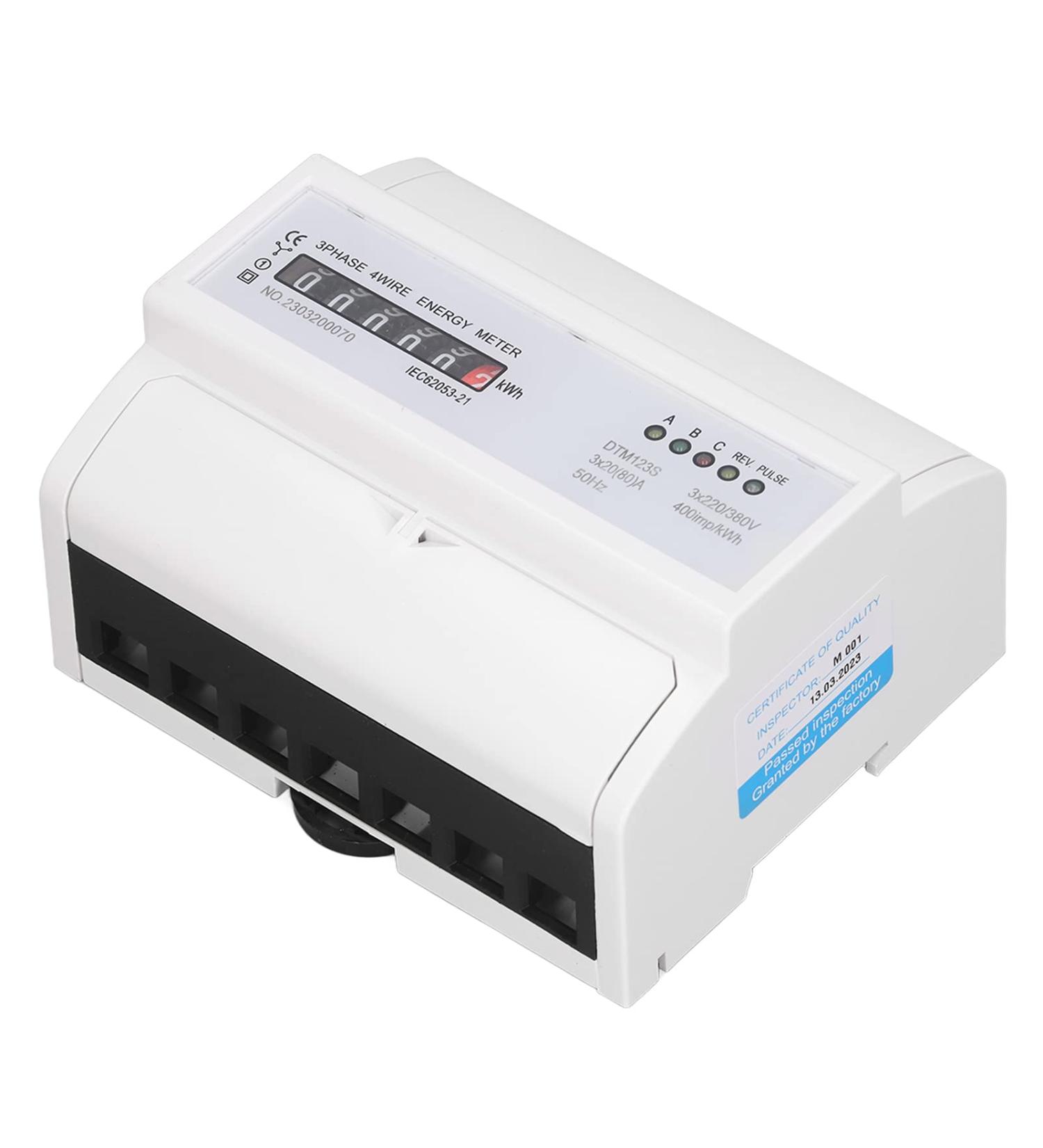Electronic Energy Meter 20A-80A: Small Volume, Accurate Measurement for Household - Digital Energy Meter - Buy Online on SooperMarket.com