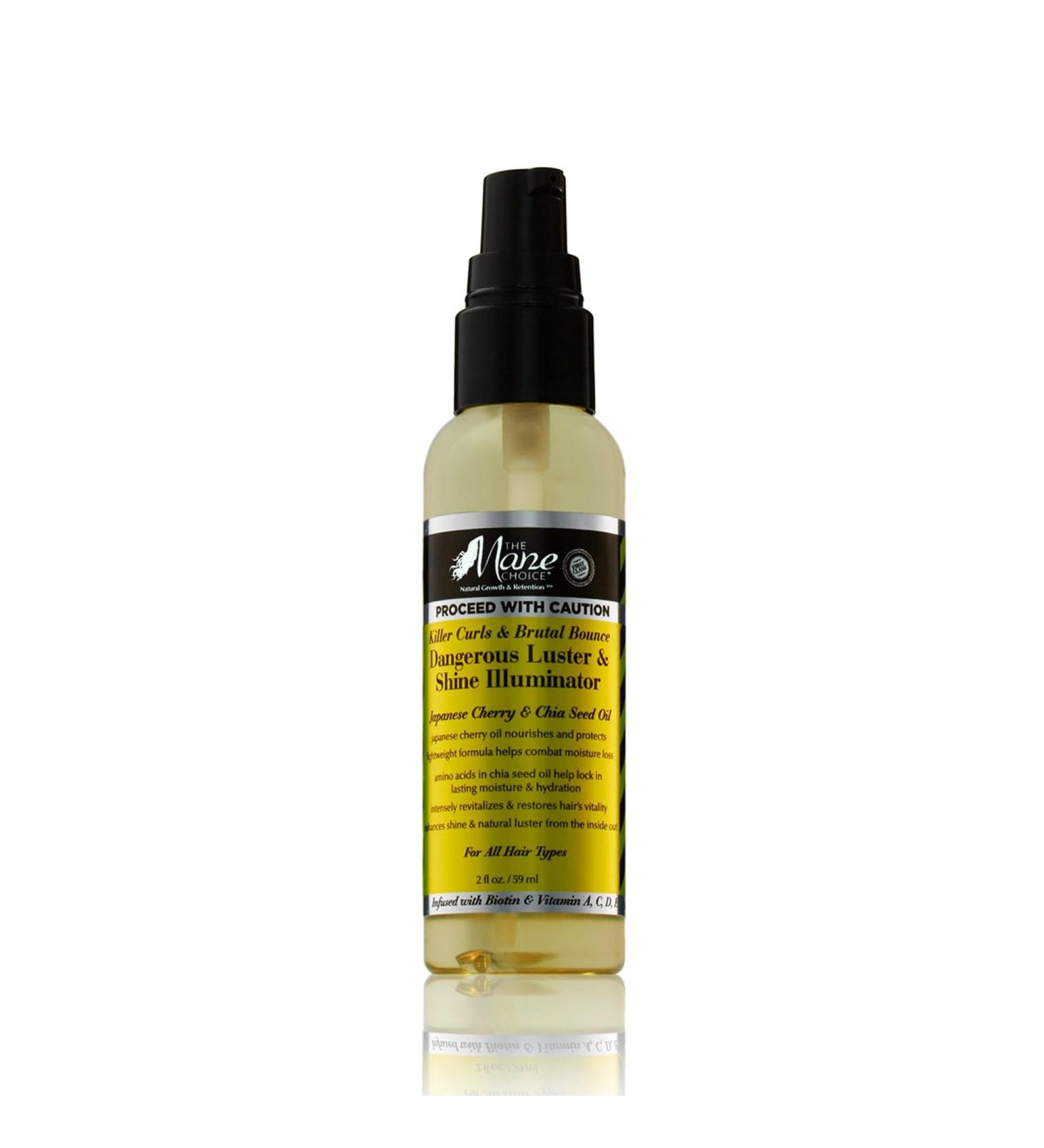 The Mane Choice Mane choice proceed with caution killer curls & brutal bounce dangerous luster & shine illuminator 2 Ounce
