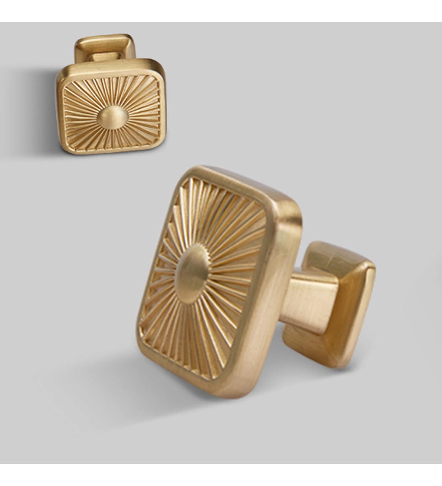 Cupboard Handles Copper Knobs 2PCS Solid Kitchen Cabinet Drawer Knobs Modern Furniture Pulls Cupboard Pull Handle Hardware Gold Wardrobe Door Handles Single Hole with 16mm Screws 33mm/1.3in 33mm/1.3in Gold - Buy Online on SooperMarket.com