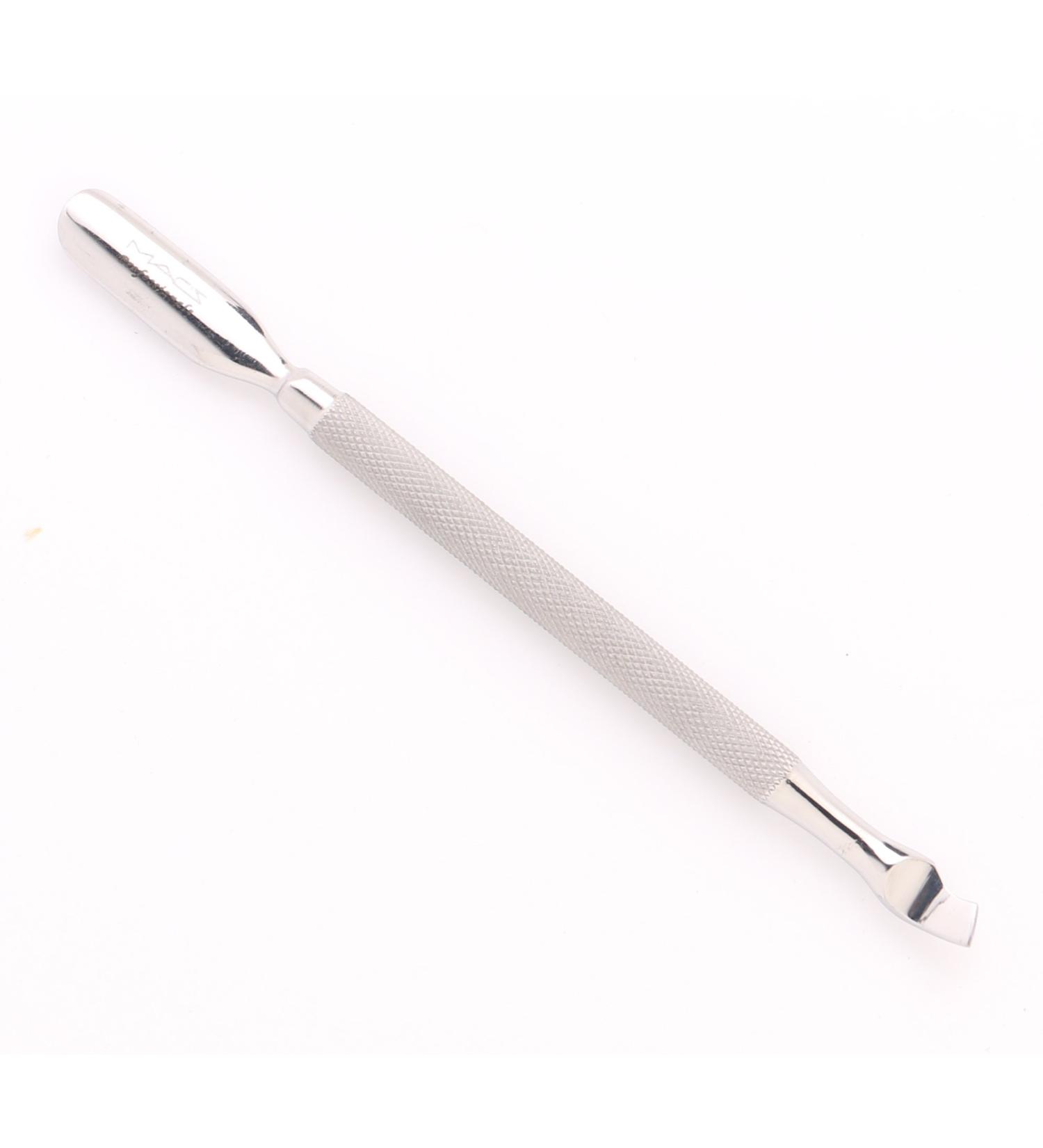 Macs Professional Manicure/Pedicure Cuticle Pusher/ Pterygium Remover & Nail Pusher Double Ended (2 In 1) Made From 100% Stainless Steel - Nail Cuticle Remover and Cleaner Ideal For Nail Art Or Nail Shops By Macs-19-115 (1- Ptreygium Remover/Cuticle Pushe