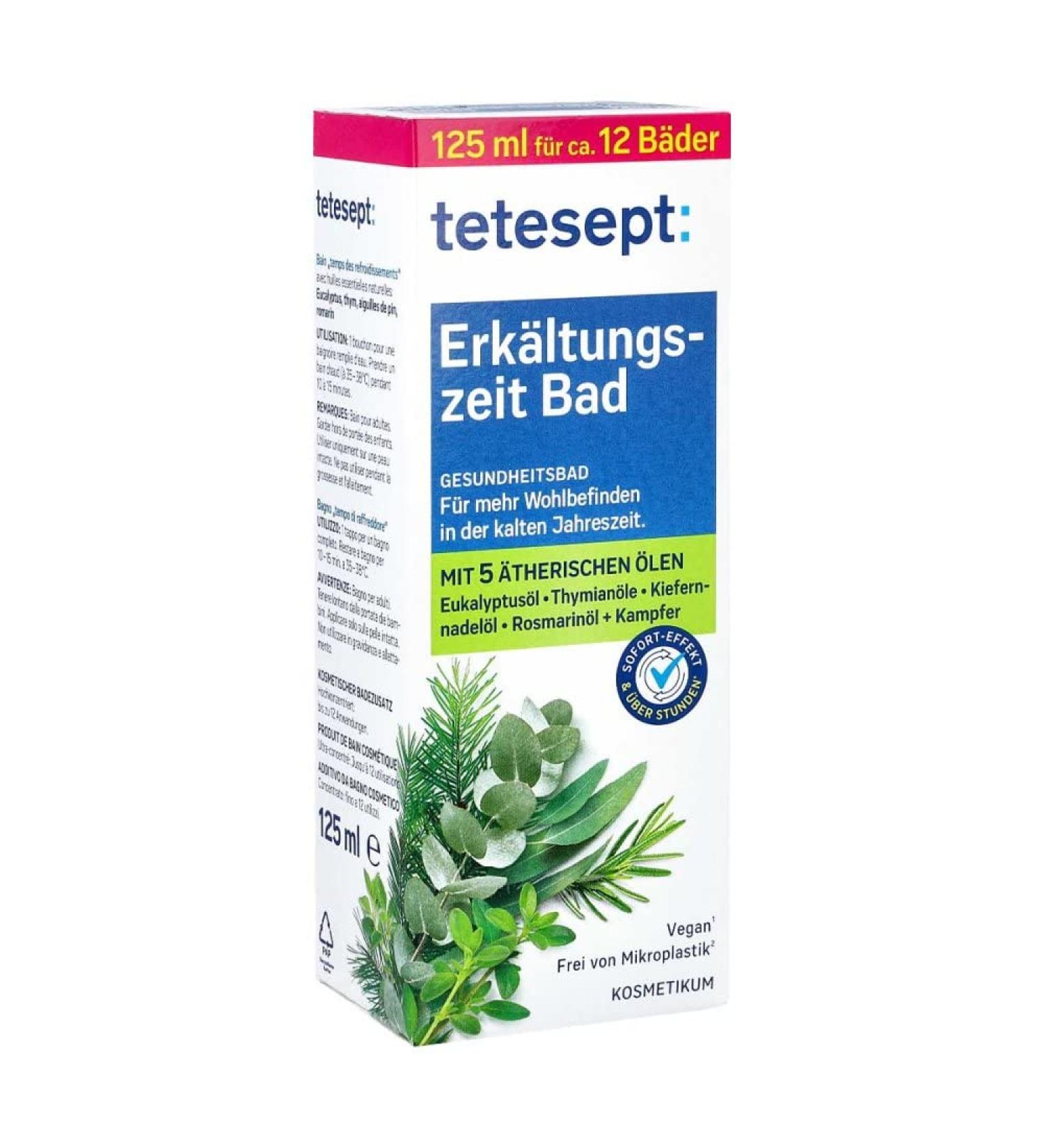 Tetesept Cold Time Bath 125 ml - Relieve Cold Symptoms | International Shipping - Buy Online on SooperMarket.com
