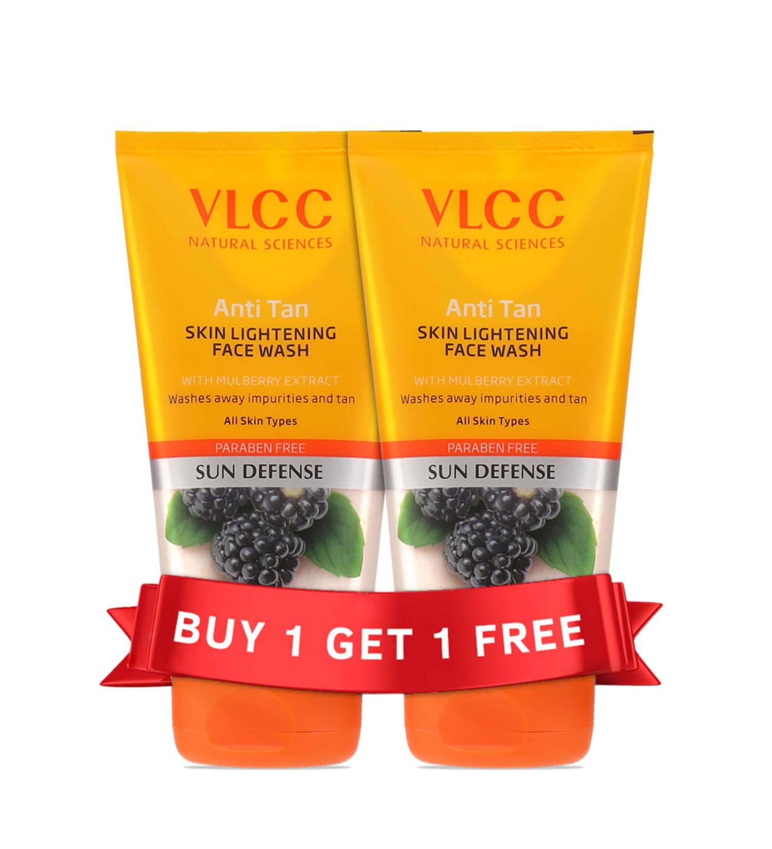 VLCC Anti Tan Skin Face Wash Combo Pack of 2 (150 ml) - Brighten & Refresh Your Skin | Shop Internationally - Buy Online on SooperMarket.com
