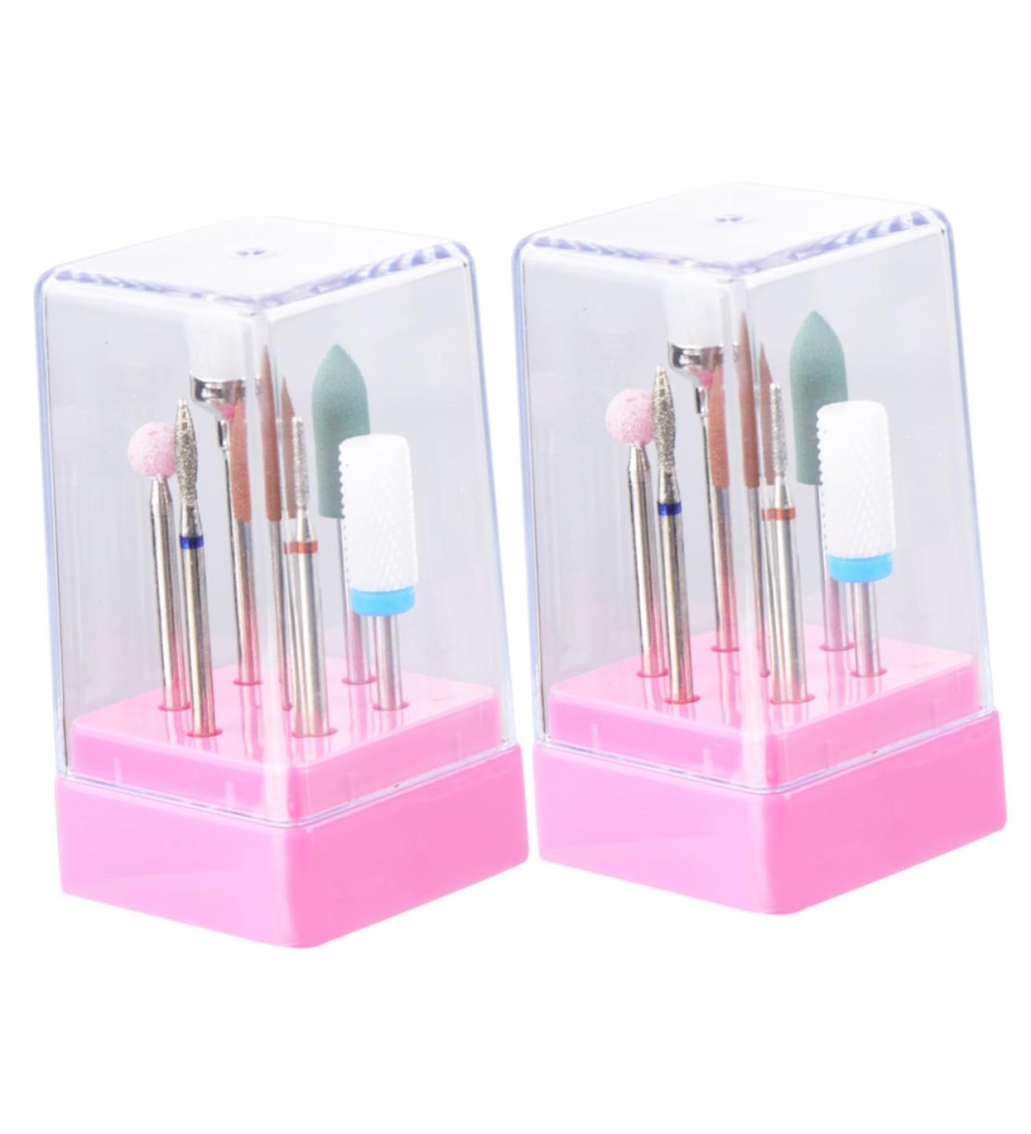 minkissy 2 Sets Acrylic Nails Buffer Bit Carbide Drill Bits Nail Grinding Head Manicure Drill Bits Nail Polishing File Bit Heads Diamond Drill Bits Nail File Bits To Rotate Shaper Ceramics - Buy Online on SooperMarket.com