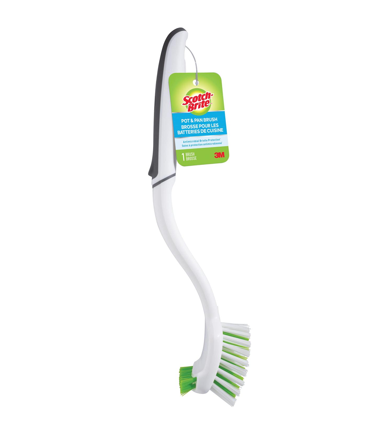 Scotch-Brite Pot Pan and Dish Brush Flexible Bristles Double Sided Scrub Brush Pot and Pan Brush - Buy Online on SooperMarket.com
