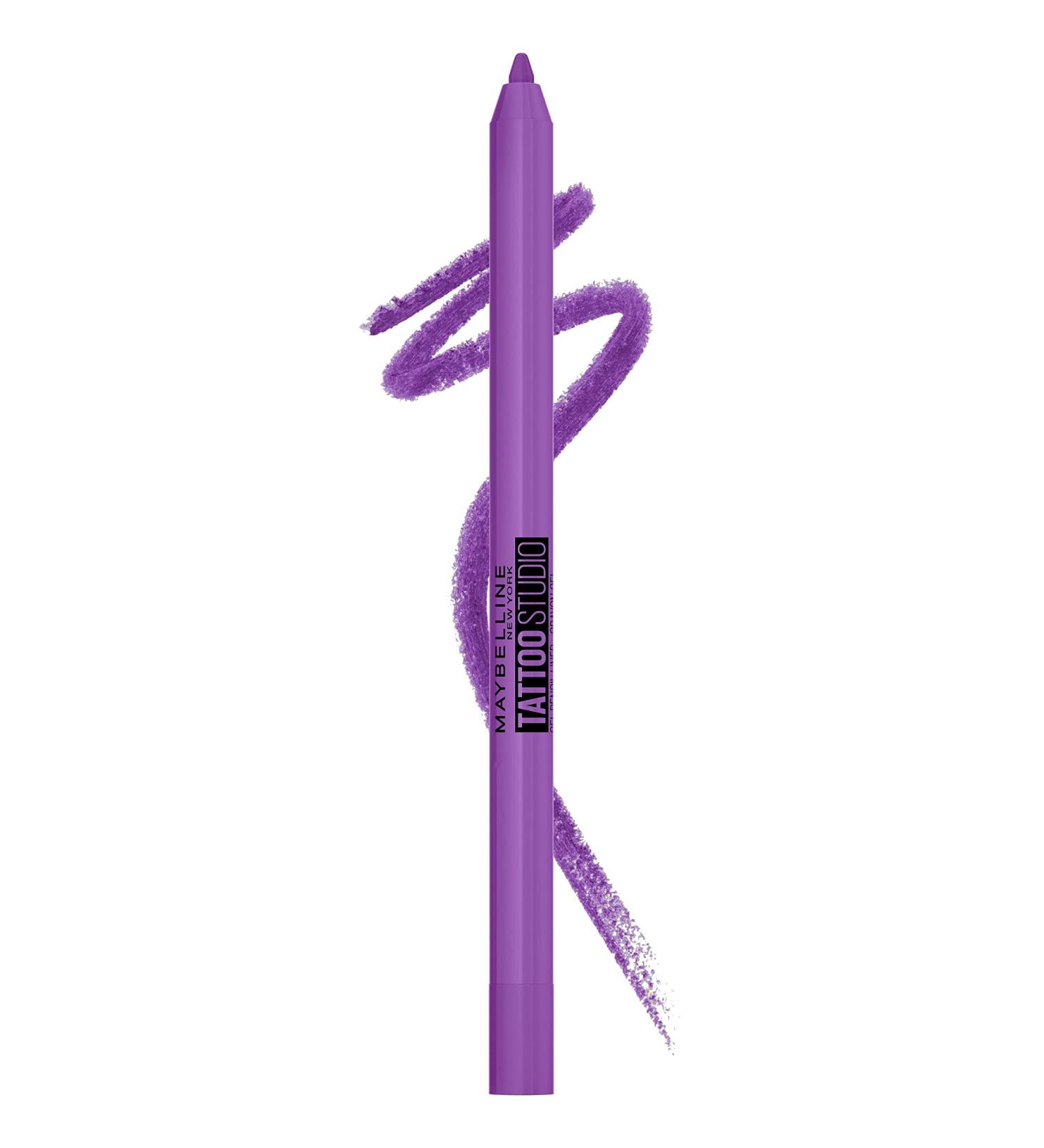 Maybelline Tattoo Studio Long-Lasting Sharpenable Gel Eyeliner Pencil - Purple Pop - 0.04 oz - Buy Online on SooperMarket.com