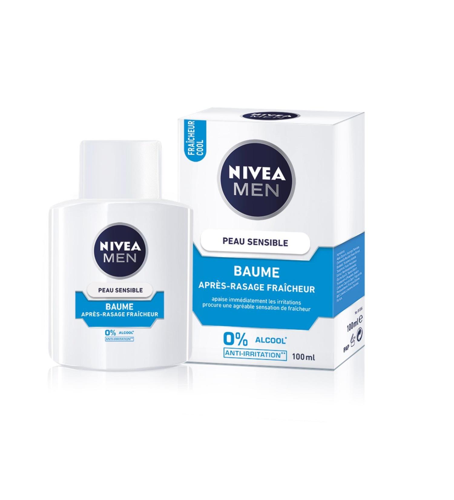 Nivea After Shave Balm Sensitive Cool 100ml - Soothing & Refreshing Shave Care | International Shipping Available - Buy Online on SooperMarket.com