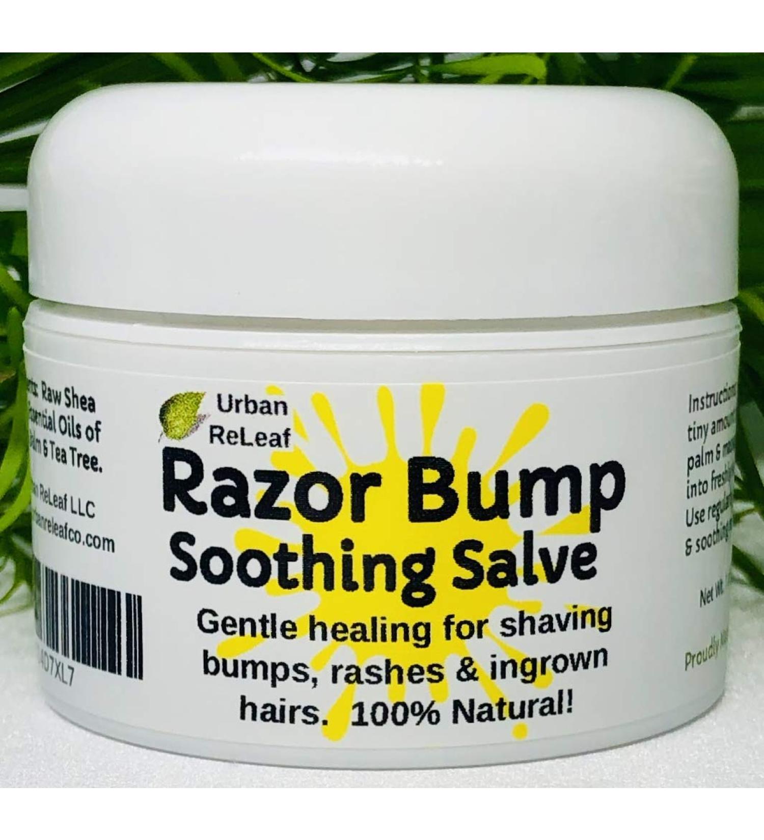 Urban ReLeaf RAZOR BUMP Soothing Salve - 1 oz | Natural Vegan Formula for Ingrown Hairs, Rashes, and Razor Burn on Face, Neck, Bikini, and Body - Buy Online on SooperMarket.com