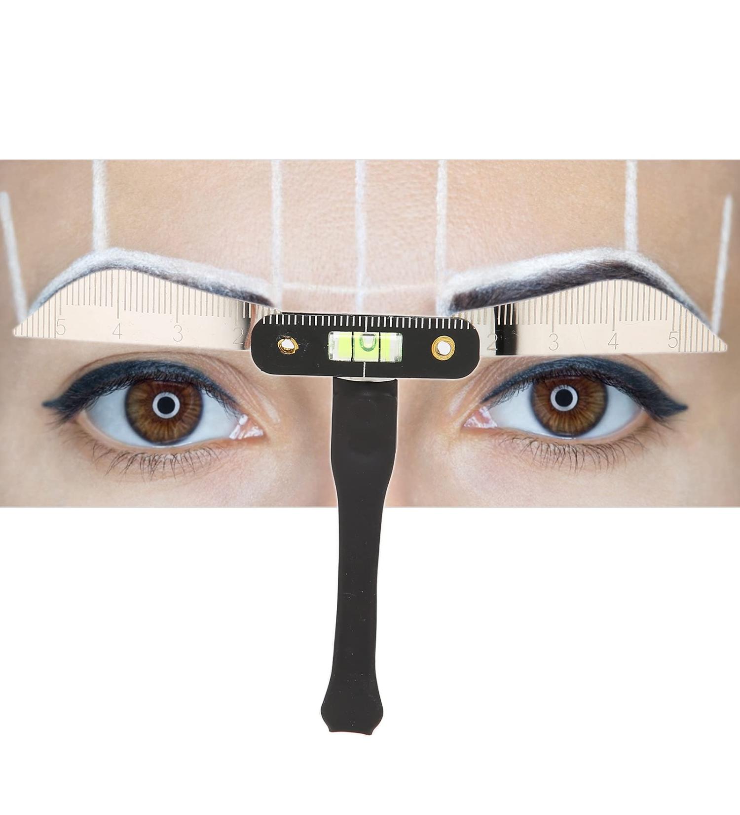 Three-Point Eyebrow Tattoo Stencil Caliper for Perfect Brow Shape - Buy Online on SooperMarket.com
