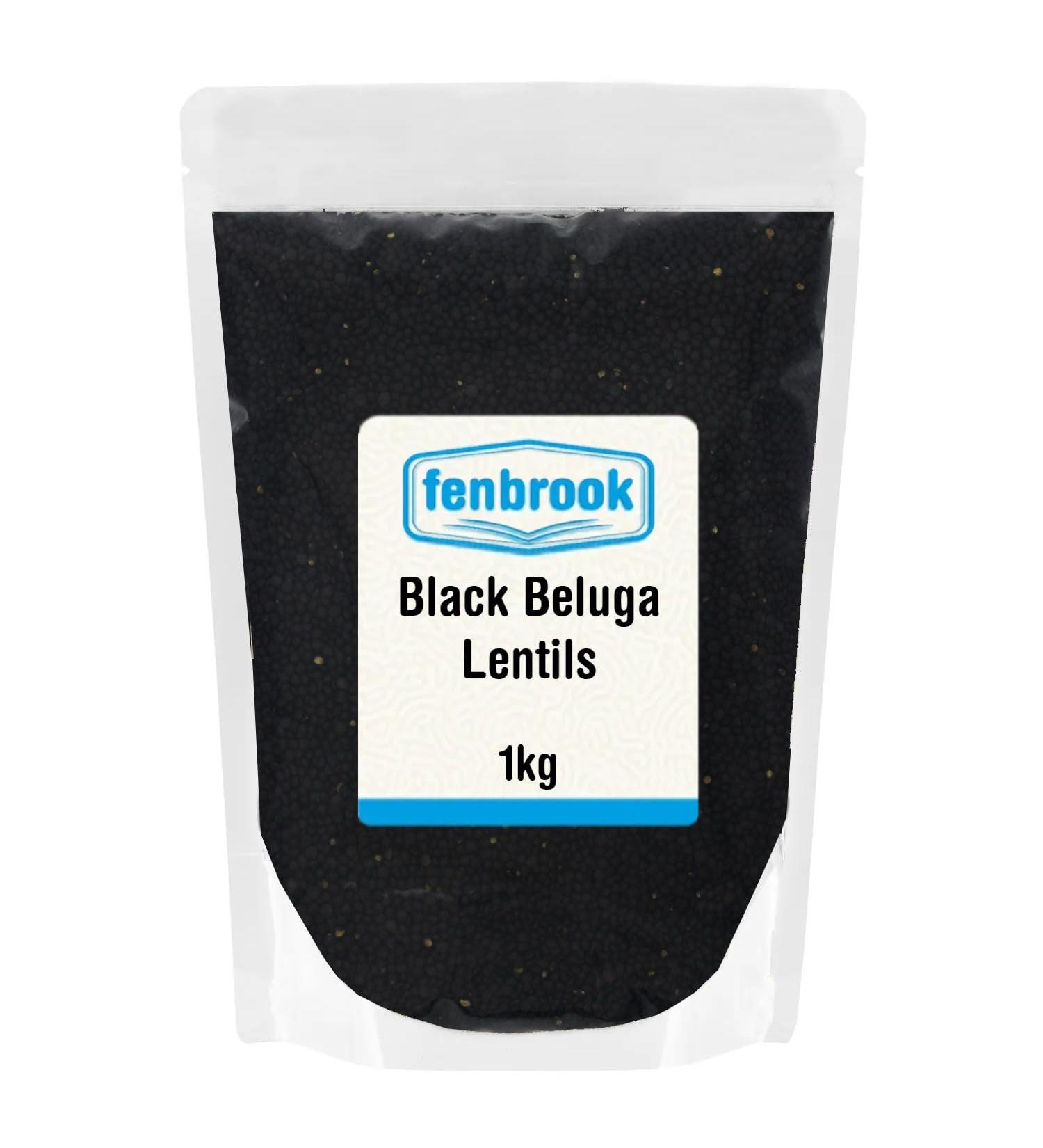 Black Beluga Lentils 1kg by Fenbrook