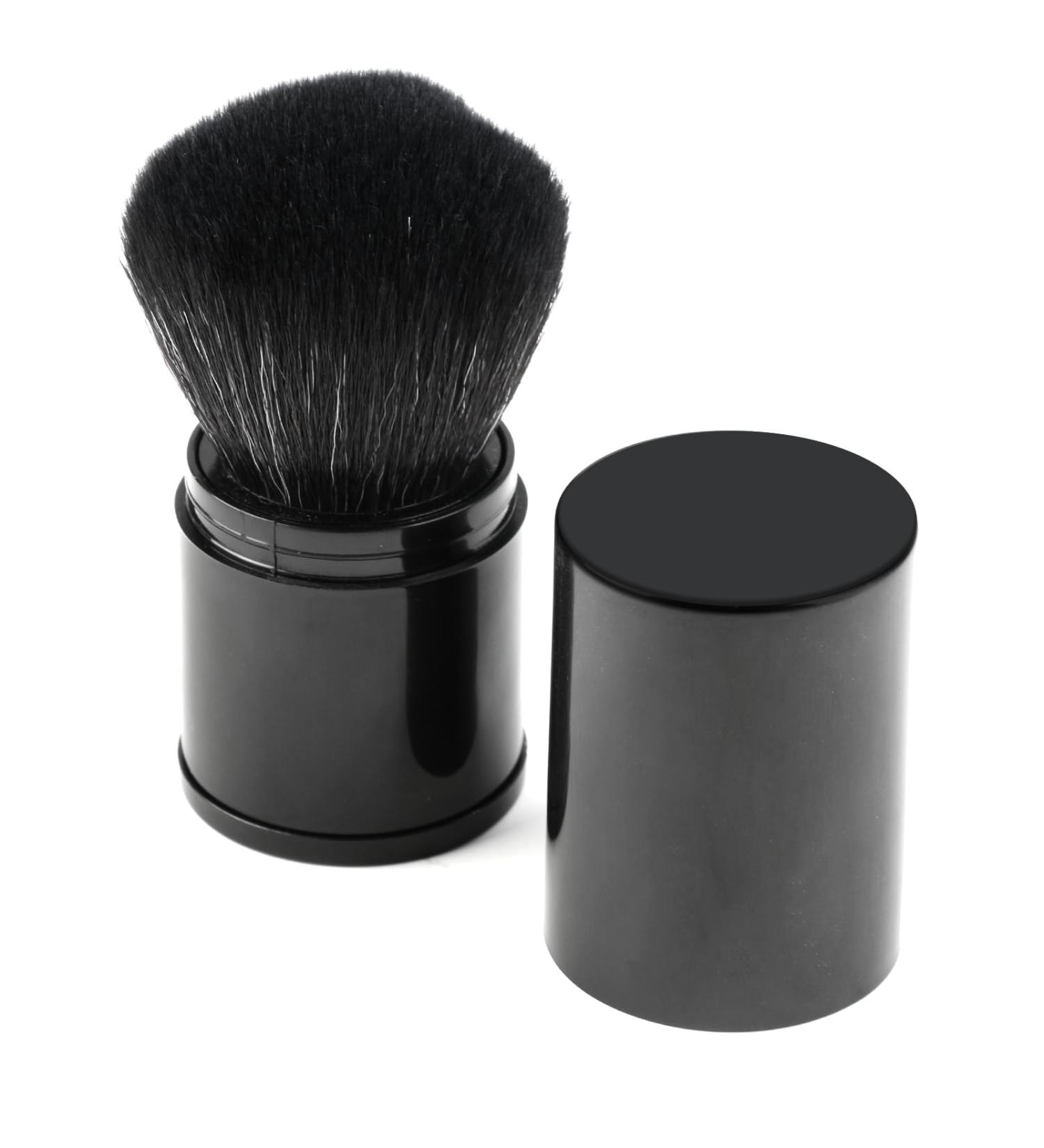 Soft Powder Makeup Brush for Face Mushroom Shaped Blusher Brush for Cheeks retractable Brush for All Face Makeup & Foundation Mineral Make up Foundation or Nail Arts Dust Clean (Black) - Buy Online on SooperMarket.com