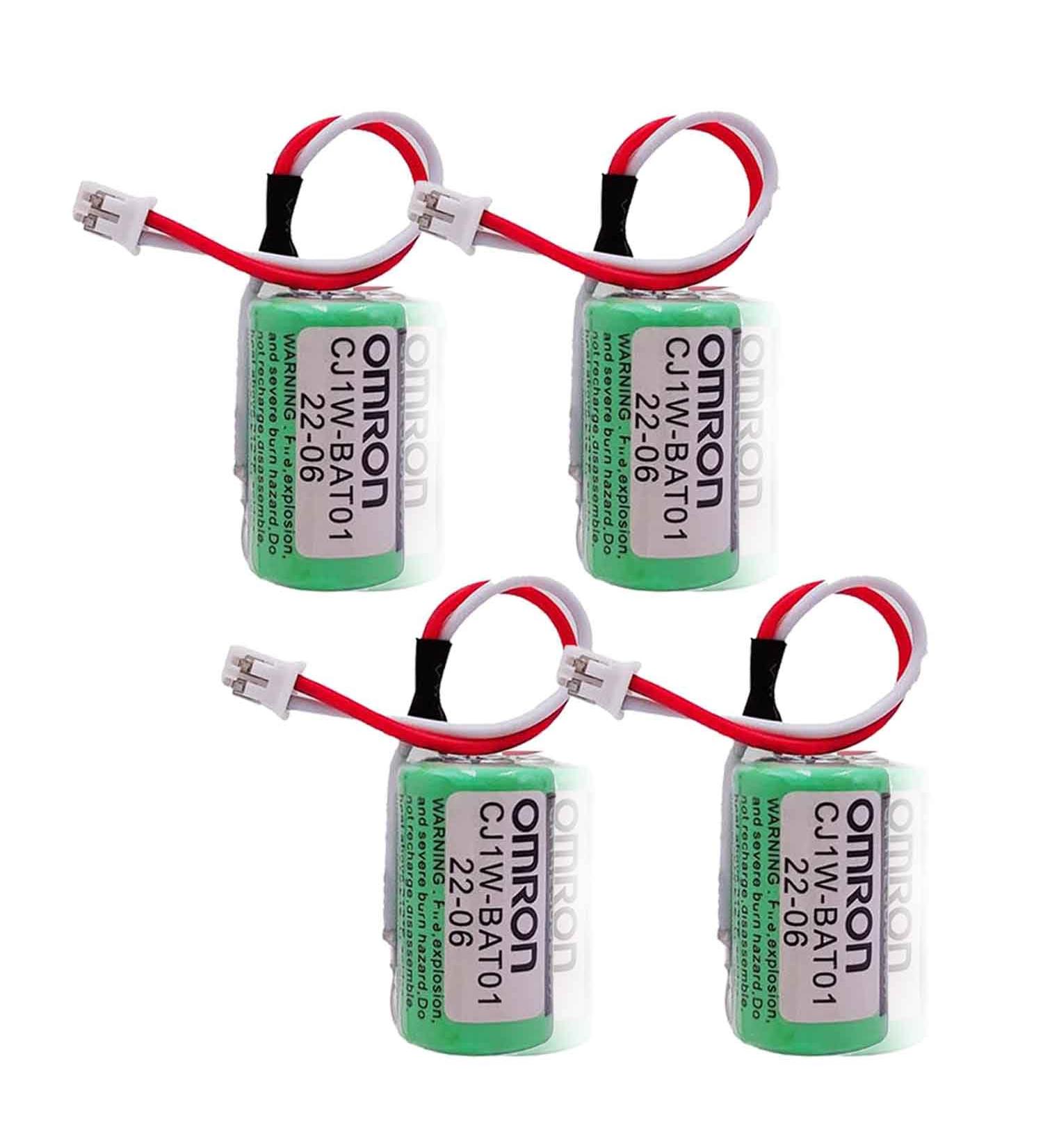 4 Pcs CJ1W-BAT01 3V 1000mAh Battery for CJ1M CJ1G CJ2M CJ2G CP1E CP1L CP1H COMP-311 PLC Controller International Shipping Available - Buy Online on SooperMarket.com