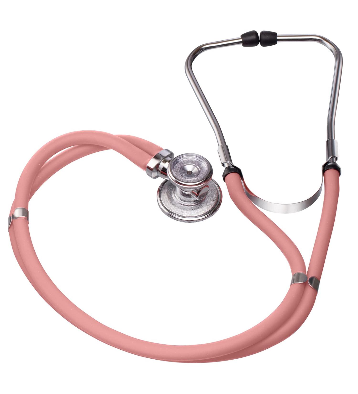 Buy Novamedic Dual Head Sprague Rappaport Stethoscope - Pink 30 inch | Best First Aid Stethoscope for Nurses Doctors & Cardiac Care - International Shipping Available - Buy Online on SooperMarket.com