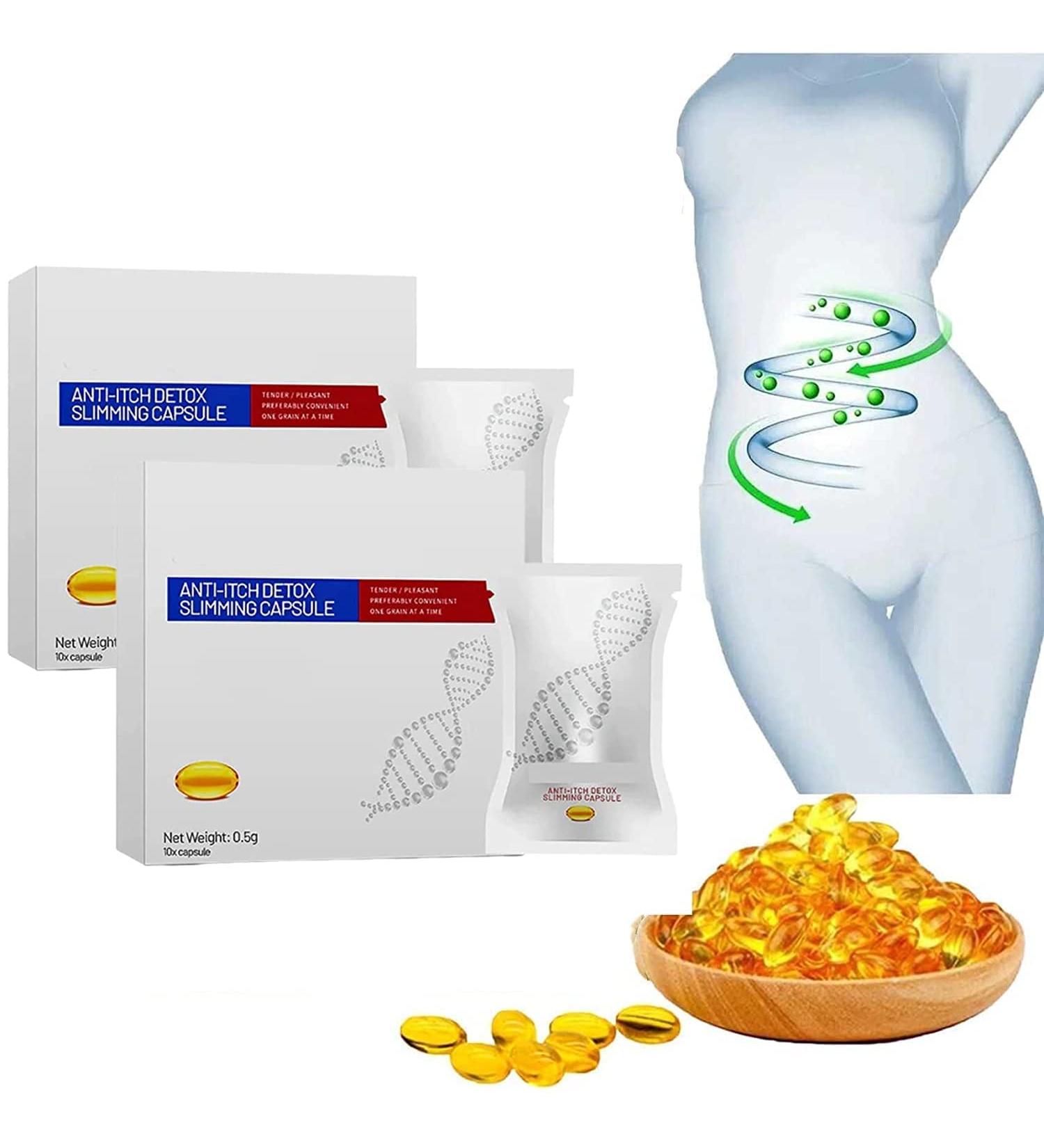 Puradee 2PCS Soothe&Slim Anti-Itch Detox Slimming Capsule - Natural Relief & Weight Loss Support - Buy Online on SooperMarket.com