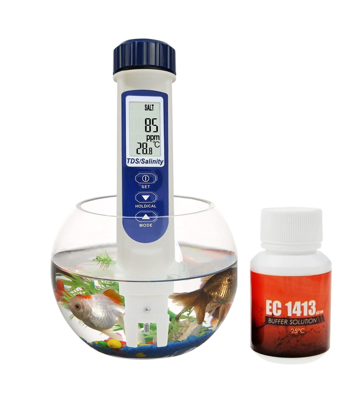 Portable Digital 3-in-1 Water Quality Meter - High Accuracy TDS/Salinity/Temperature - Buy Online on SooperMarket.com