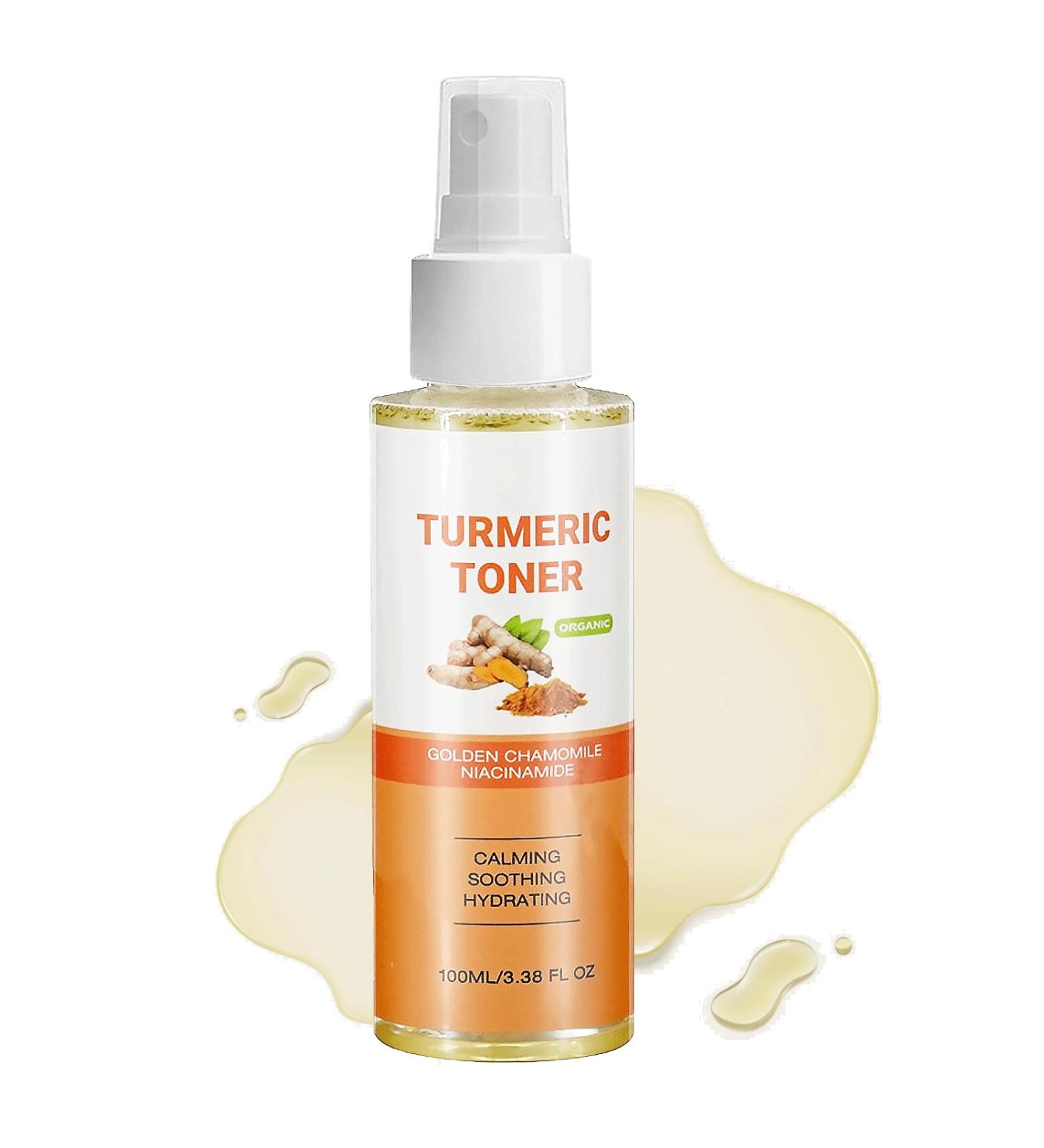 Turmeric Skincare Gift Set Turmeric Face Toner Nourishing Toner for Face to Refresh Soothe & Rehydrate Toner Astringent Toner Spray Moisturising Water Spray for Face 100ml - Buy Online on SooperMarket.com