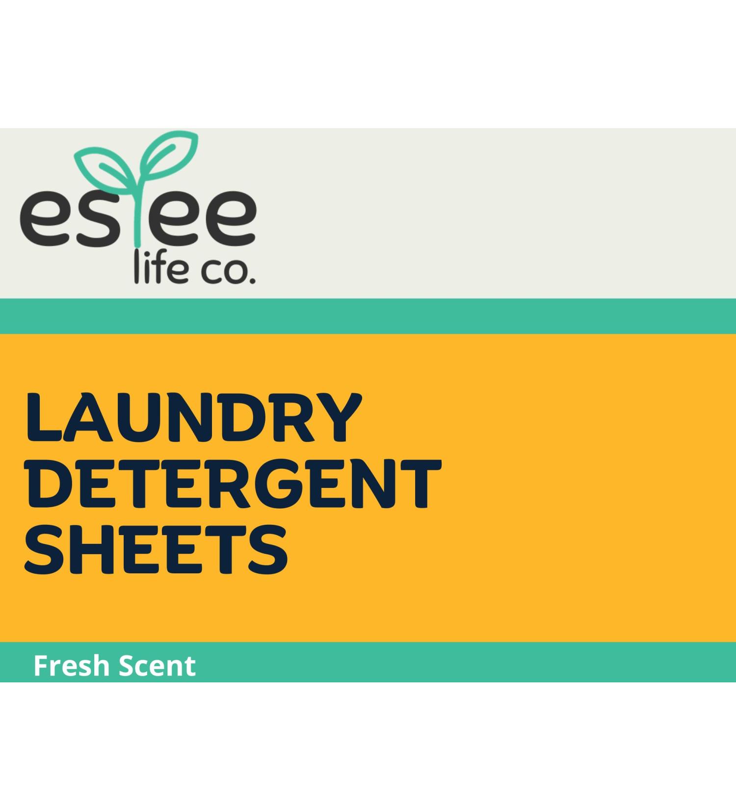 Laundry Detergent Sheets Fresh Scent 30 Sheets