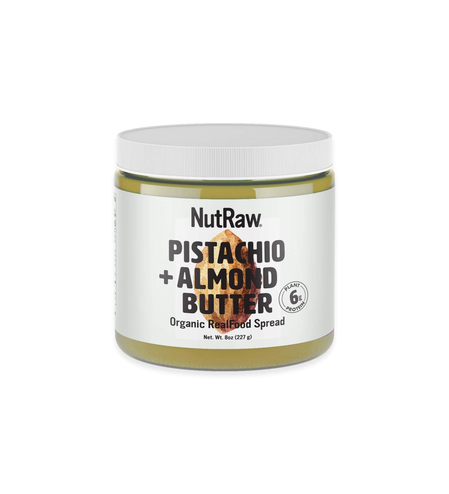 Nutrawbar Organic Superfood Spread 8oz - Raw Pistachio + Almond Butter - Buy Online on SooperMarket.com