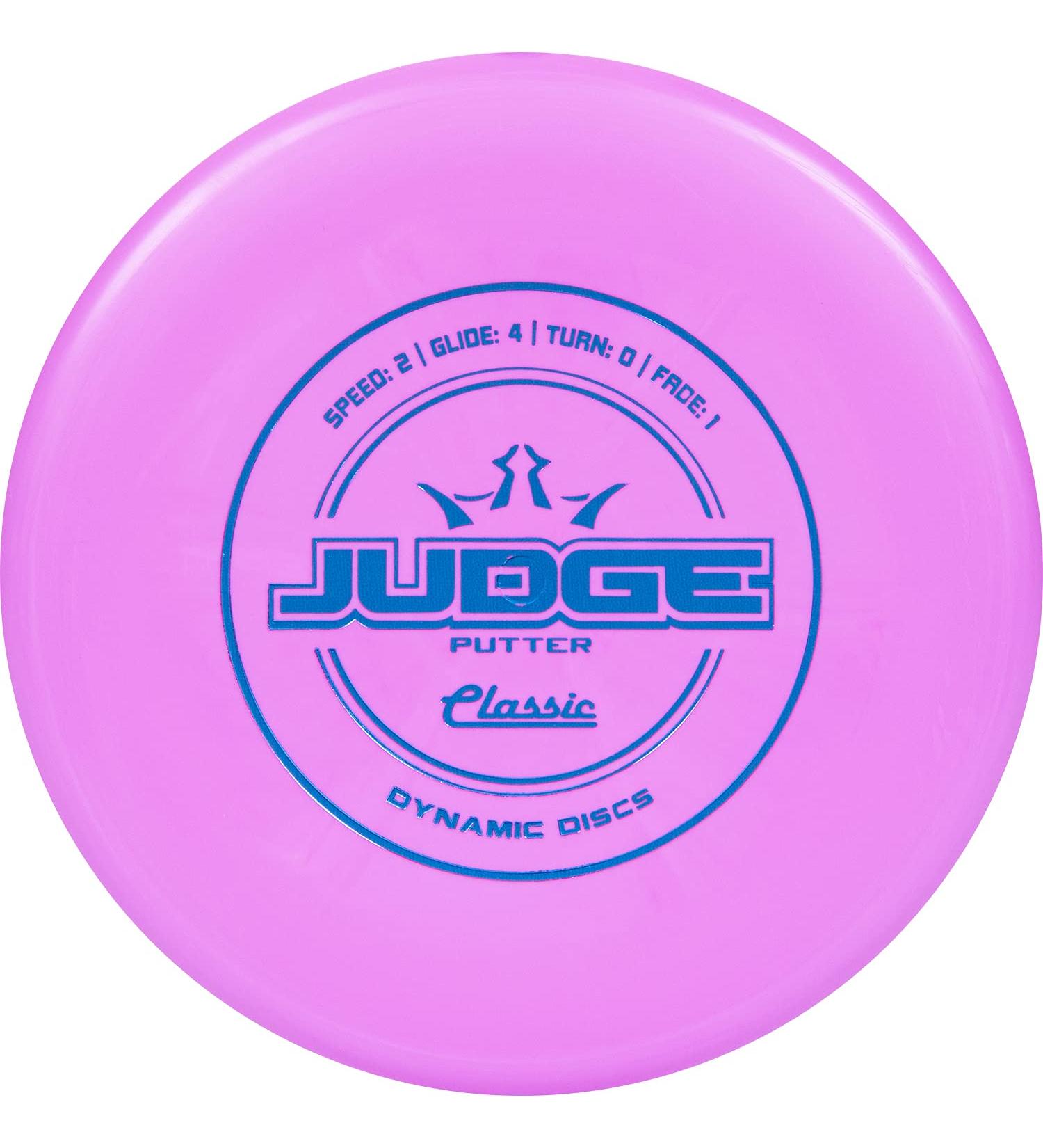 Dynamic Discs Classic Judge Disc Golf Putter | Stable Flight | Beaded Design | Pink Color Variant - Buy Online on SooperMarket.com