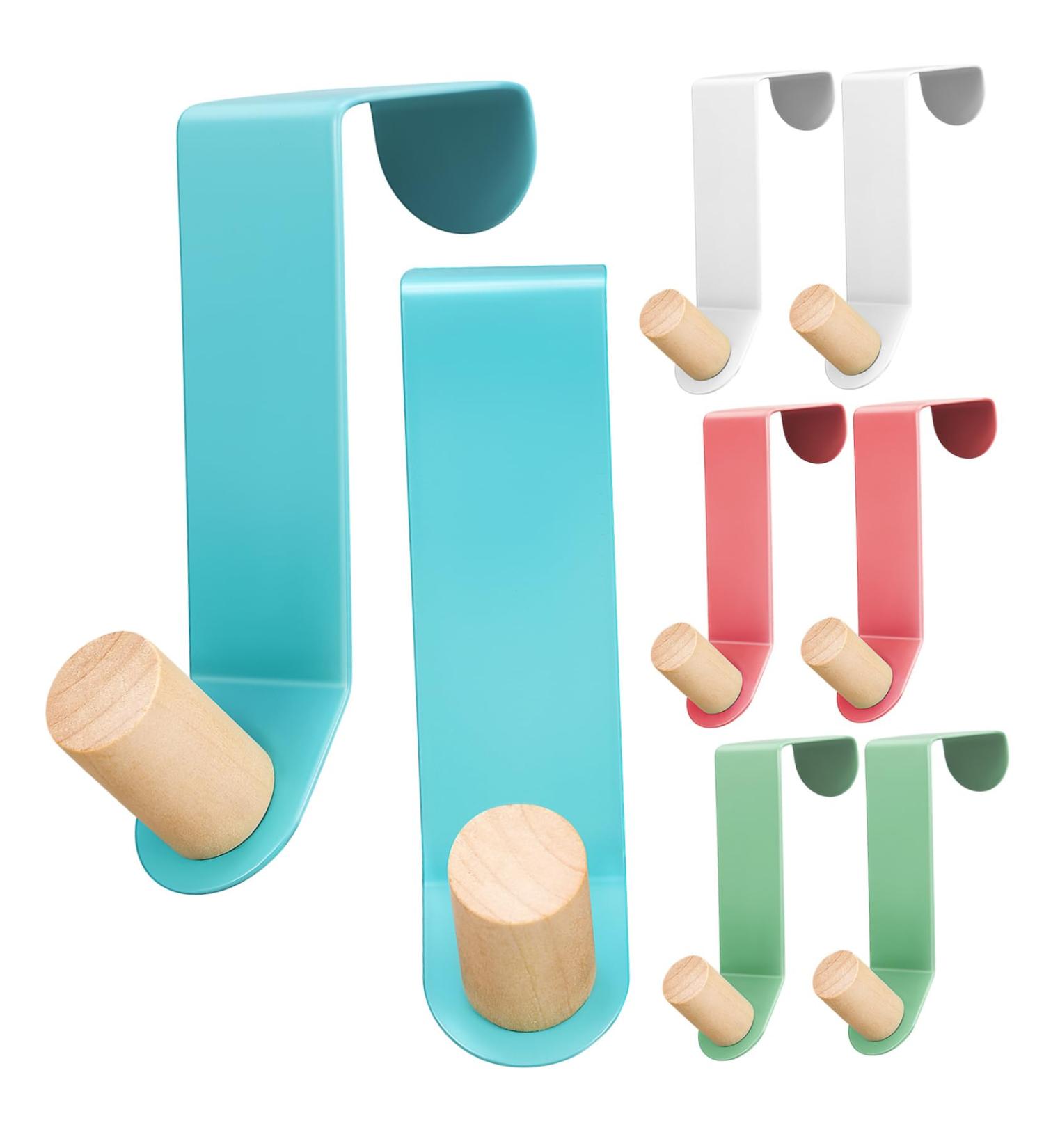 Baluue 8 Pcs Door Hook Cabinet Door Towel Holder Plant Hangers Robe Hanger Hook for Bathroom Key Towel Hook - Buy Online on SooperMarket.com