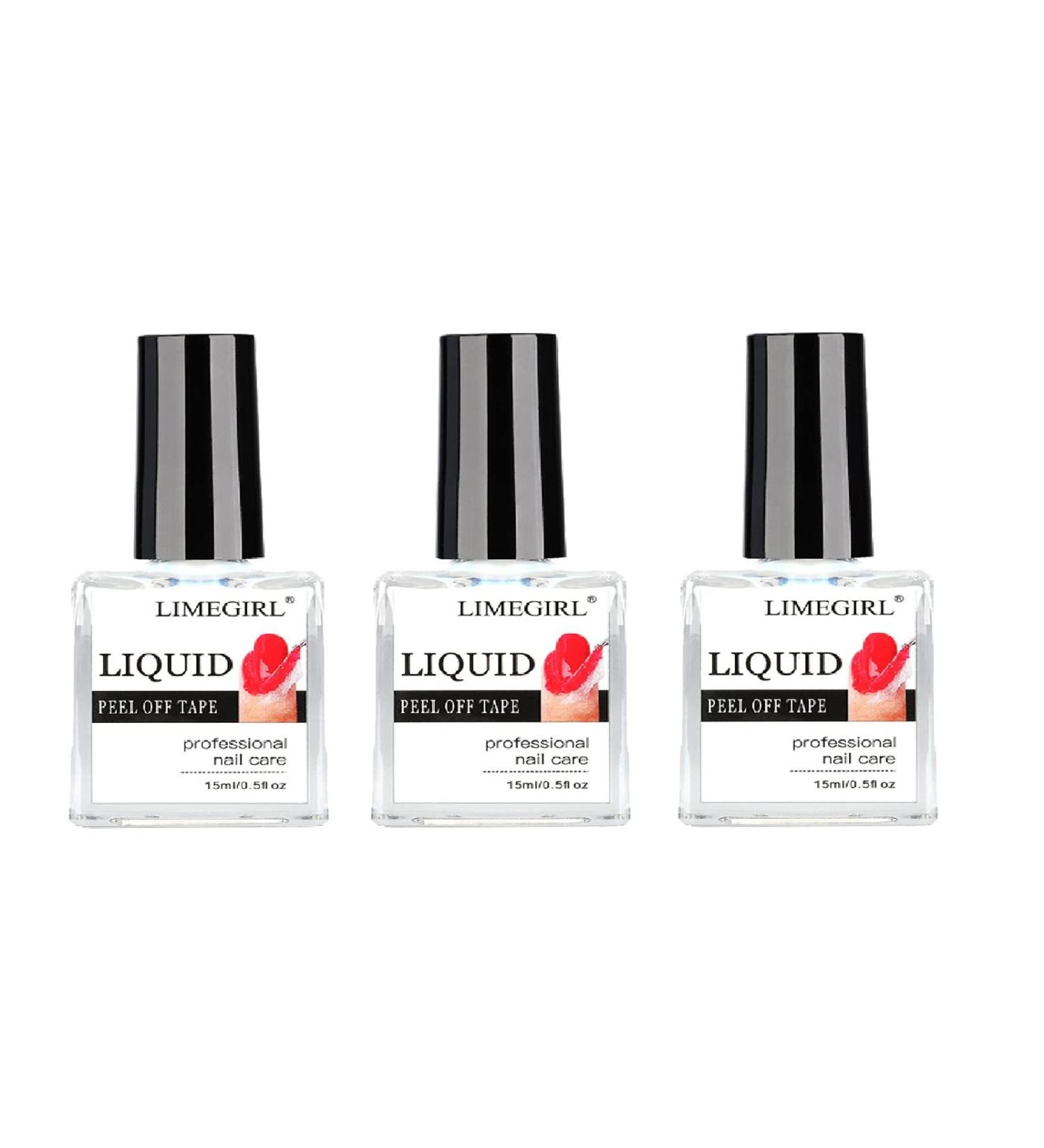 15ml Peel off Nail Polish for Nails 3PCS Latex Nail Polish Barrier Easy Peel Polish Barrier Anti-overflow Glue Nail Art Manicure Edge Protection - Buy Online on SooperMarket.com