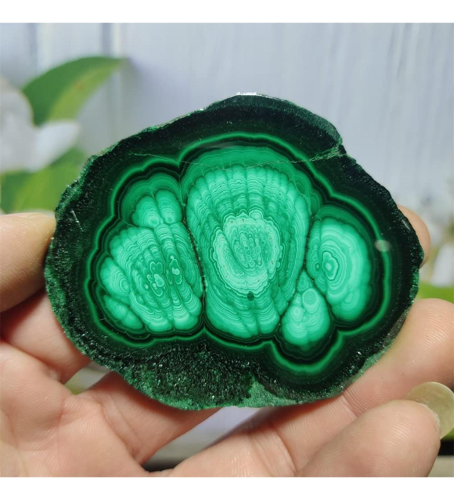 Natural Crystal Rough Natural Sphere Malachite Natural Stone Crystal Gem Slice Polished Slab Rock Minerals Home Decoration 1pc (Color : 40-50g) - Buy Online on SooperMarket.com