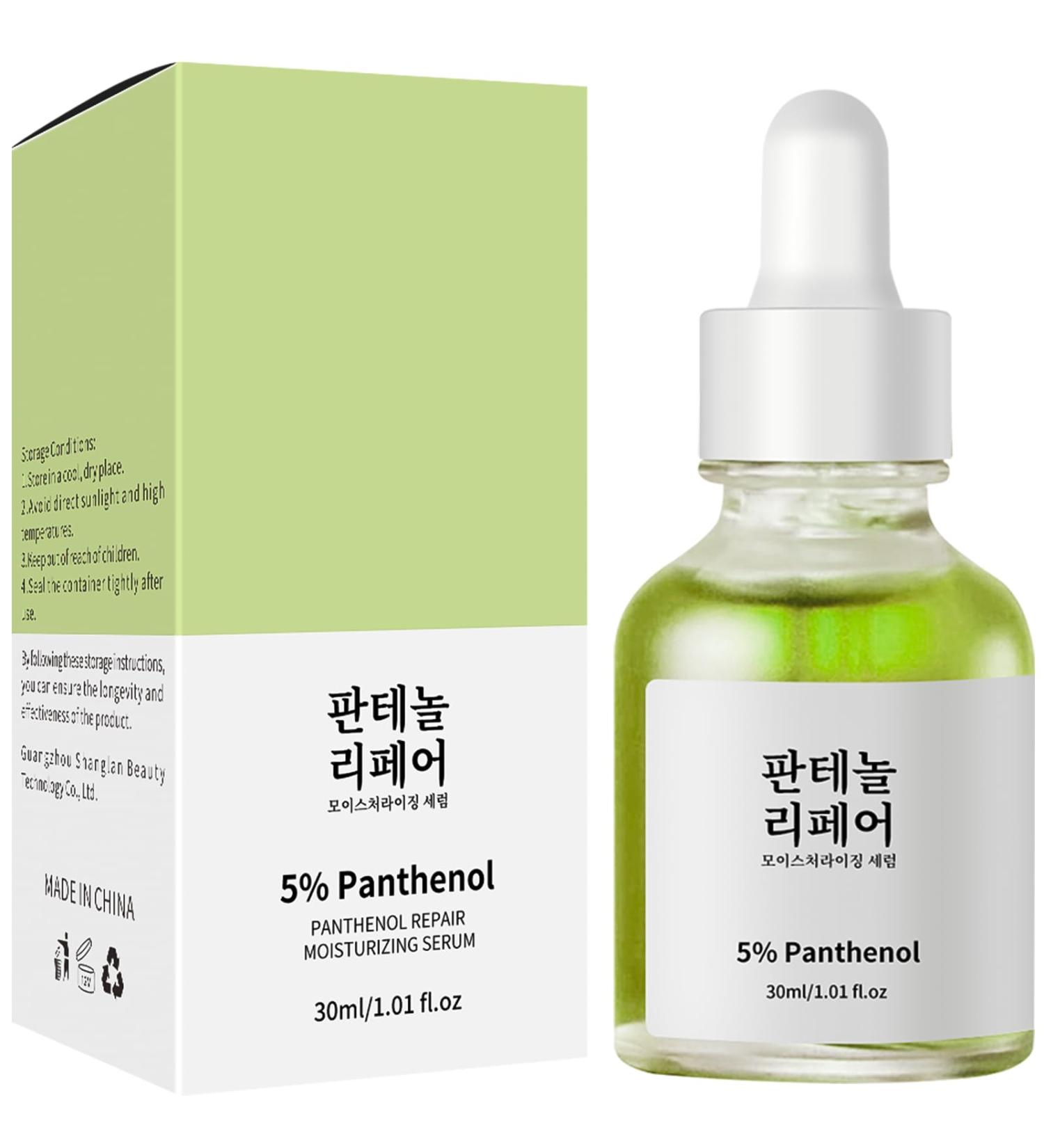 Panthenol Face Serum Niacinamide Serum Brightening Serum Hydrating Serum Korean Serum For Repair Dark Spot Corrector For Face Calming Serum Green Tea+Hyaluronic Acid Panthenol Cream - Buy Online on SooperMarket.com